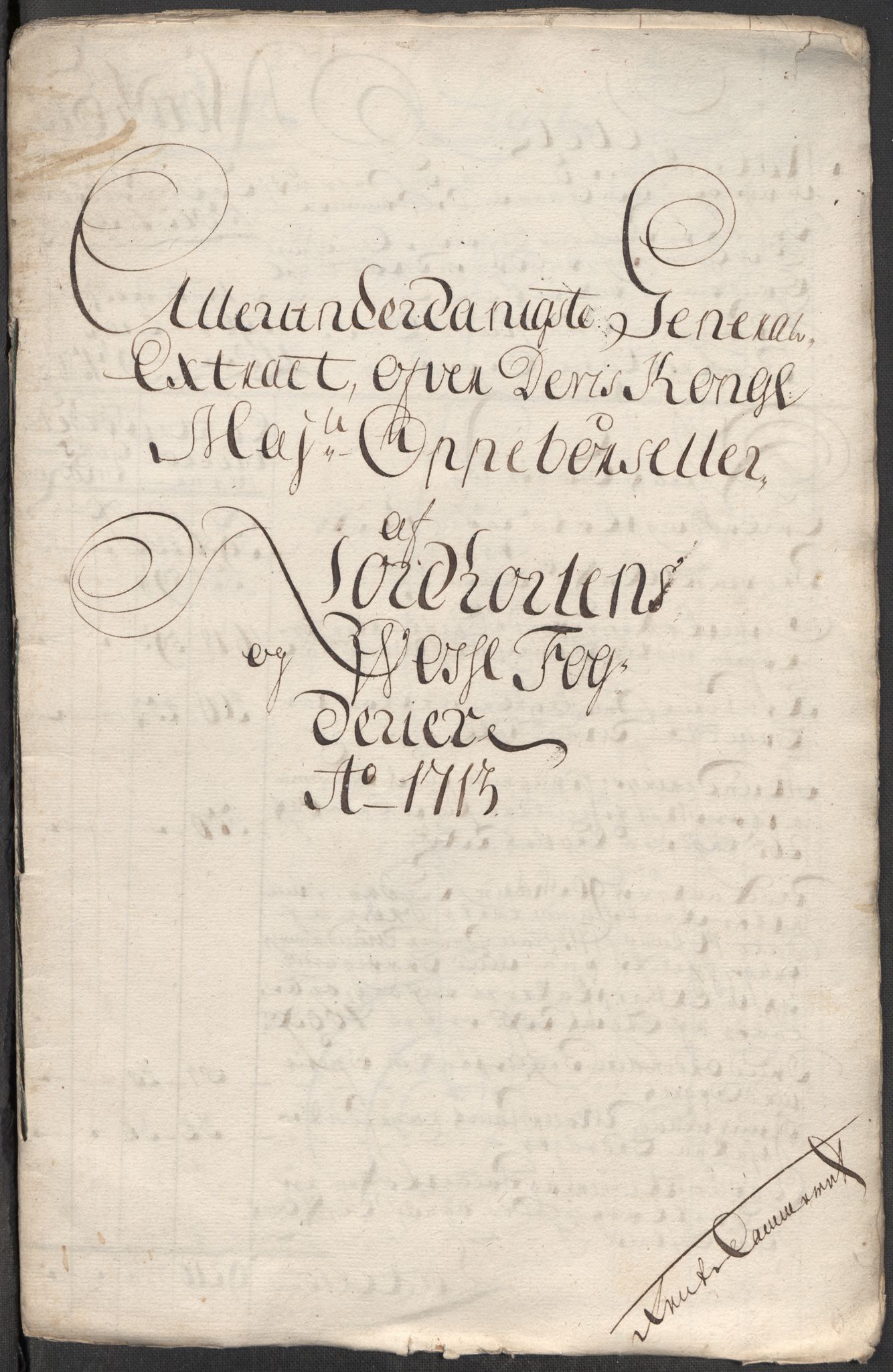 Rentekammeret inntil 1814, Reviderte regnskaper, Fogderegnskap, RA/EA-4092/R51/L3195: Fogderegnskap Nordhordland og Voss, 1713, p. 21