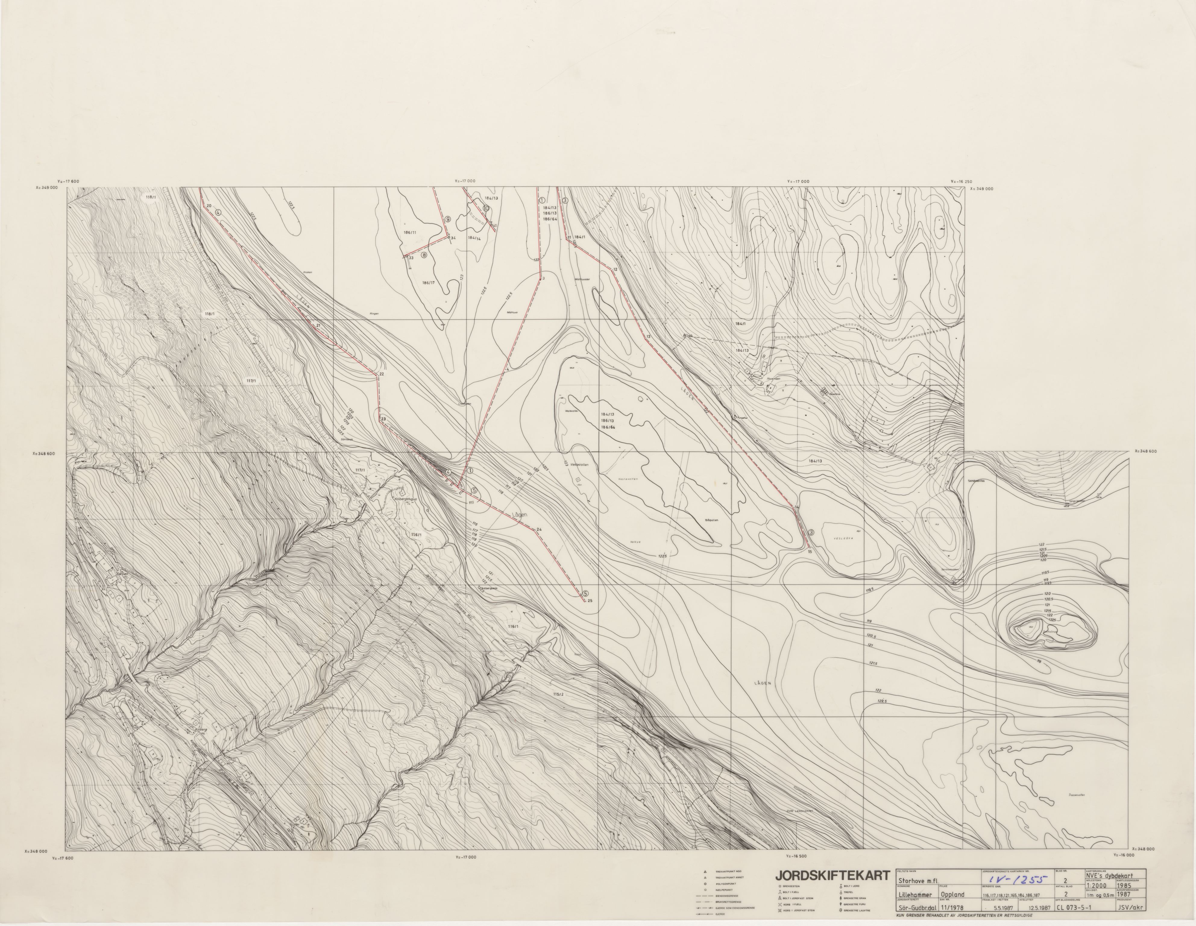 Jordskifteverkets kartarkiv, AV/RA-S-3929/T, 1859-1988, p. 1605