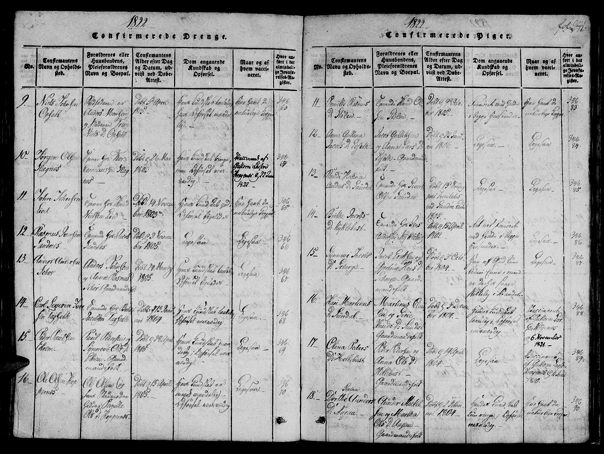 Ministerialprotokoller, klokkerbøker og fødselsregistre - Møre og Romsdal, AV/SAT-A-1454/501/L0004: Parish register (official) no. 501A04, 1816-1831, p. 241