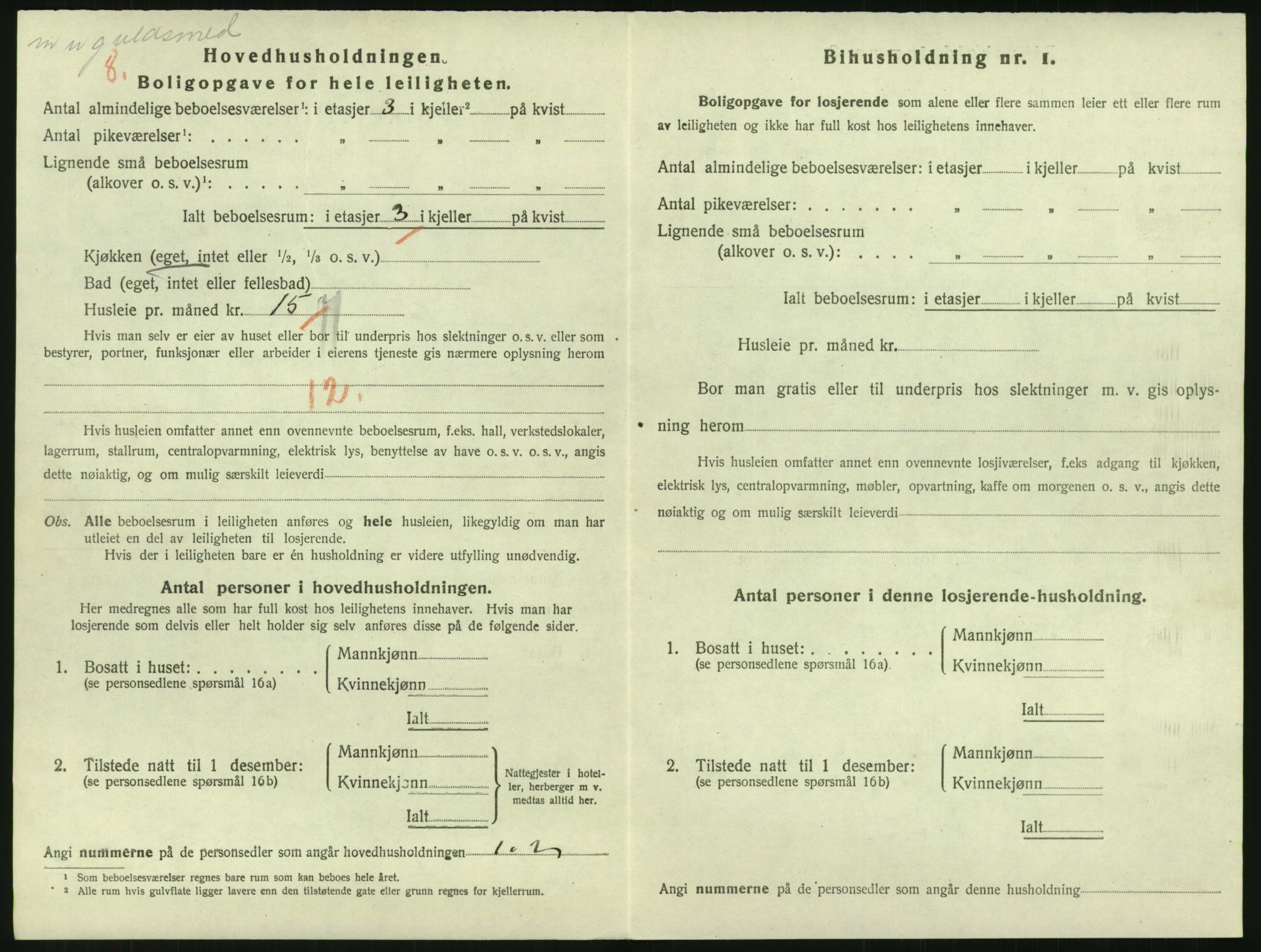 SAK, 1920 census for Grimstad, 1920, p. 1338