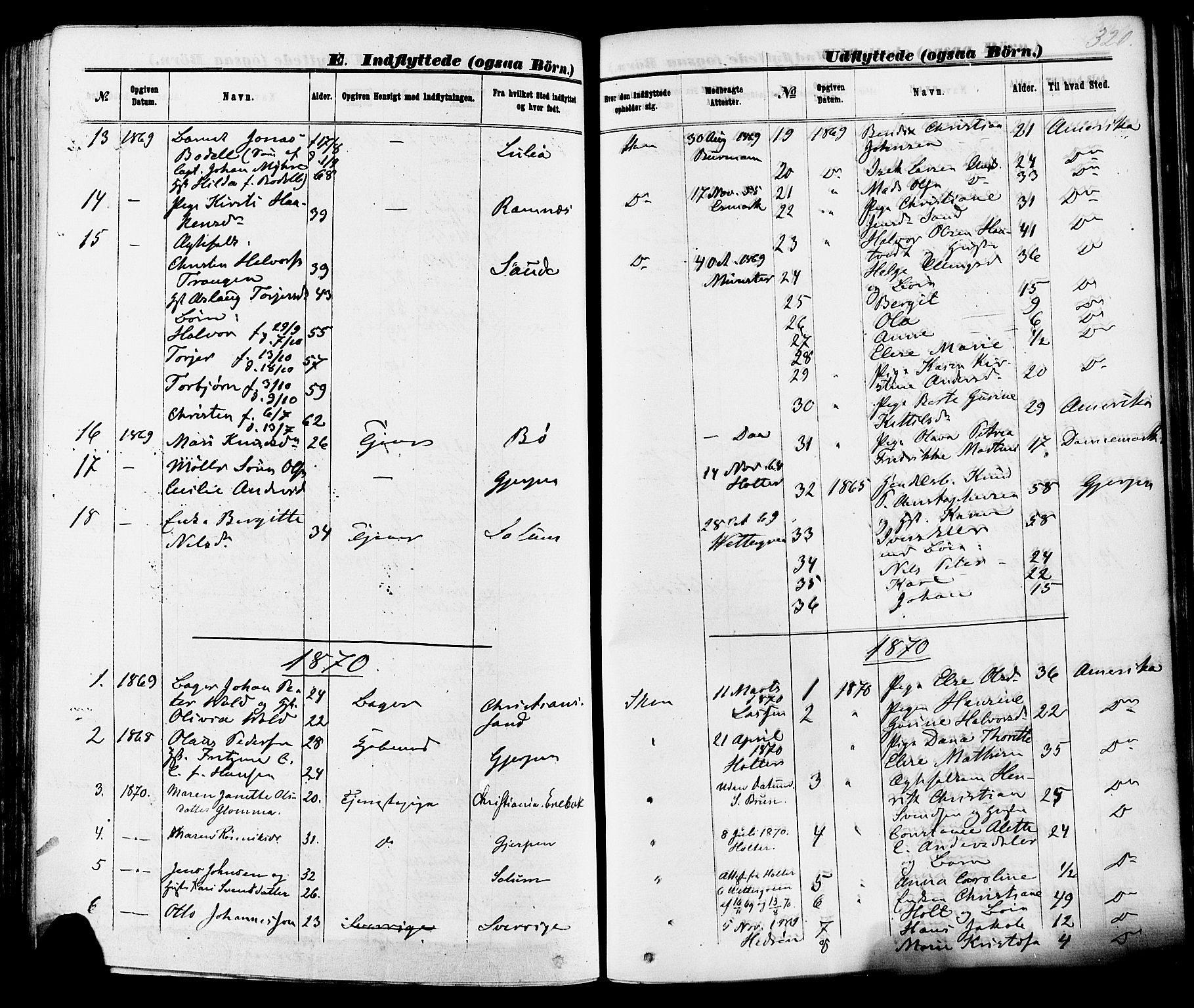 Skien kirkebøker, SAKO/A-302/F/Fa/L0008: Parish register (official) no. 8, 1866-1877, p. 320