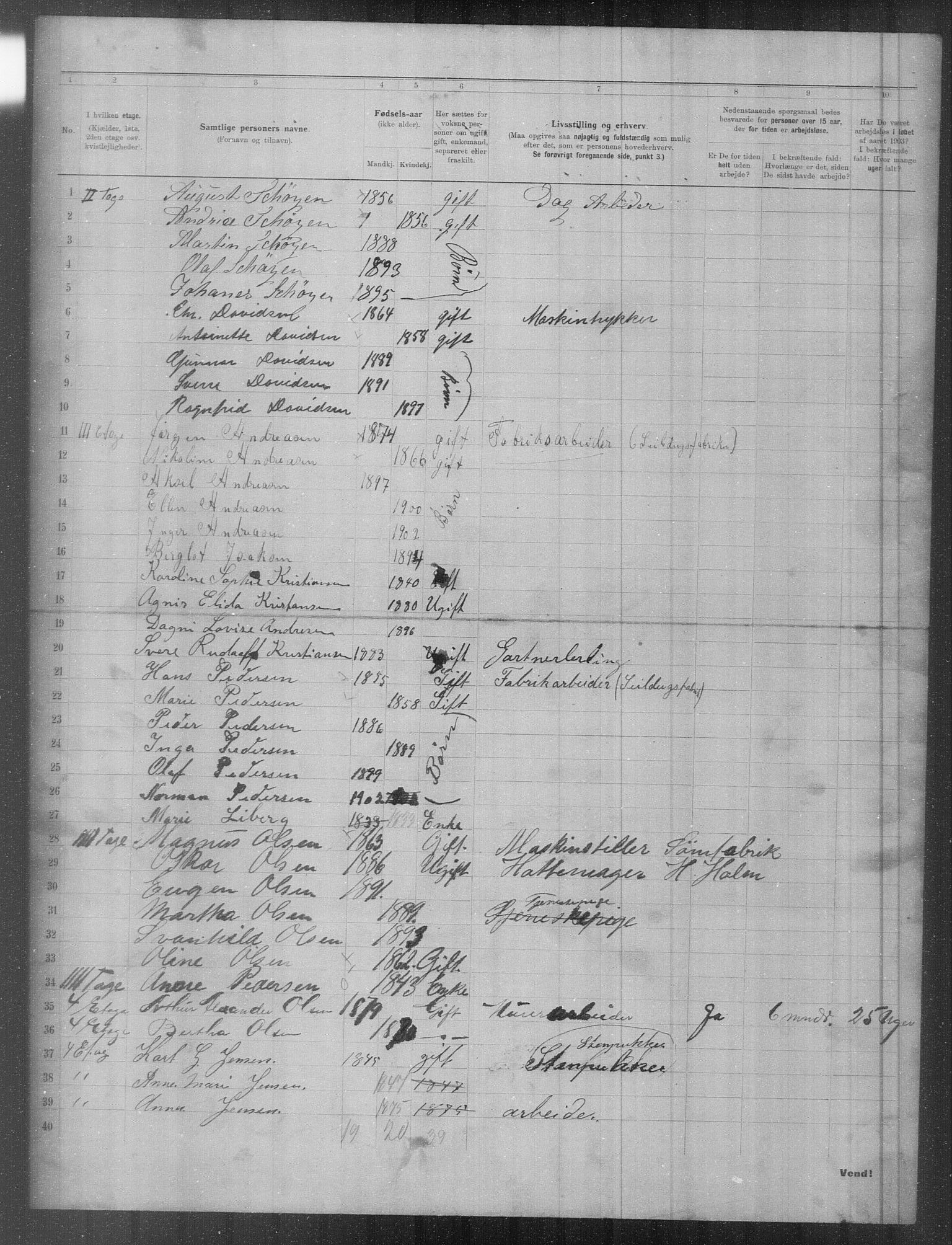 OBA, Municipal Census 1903 for Kristiania, 1903, p. 7522