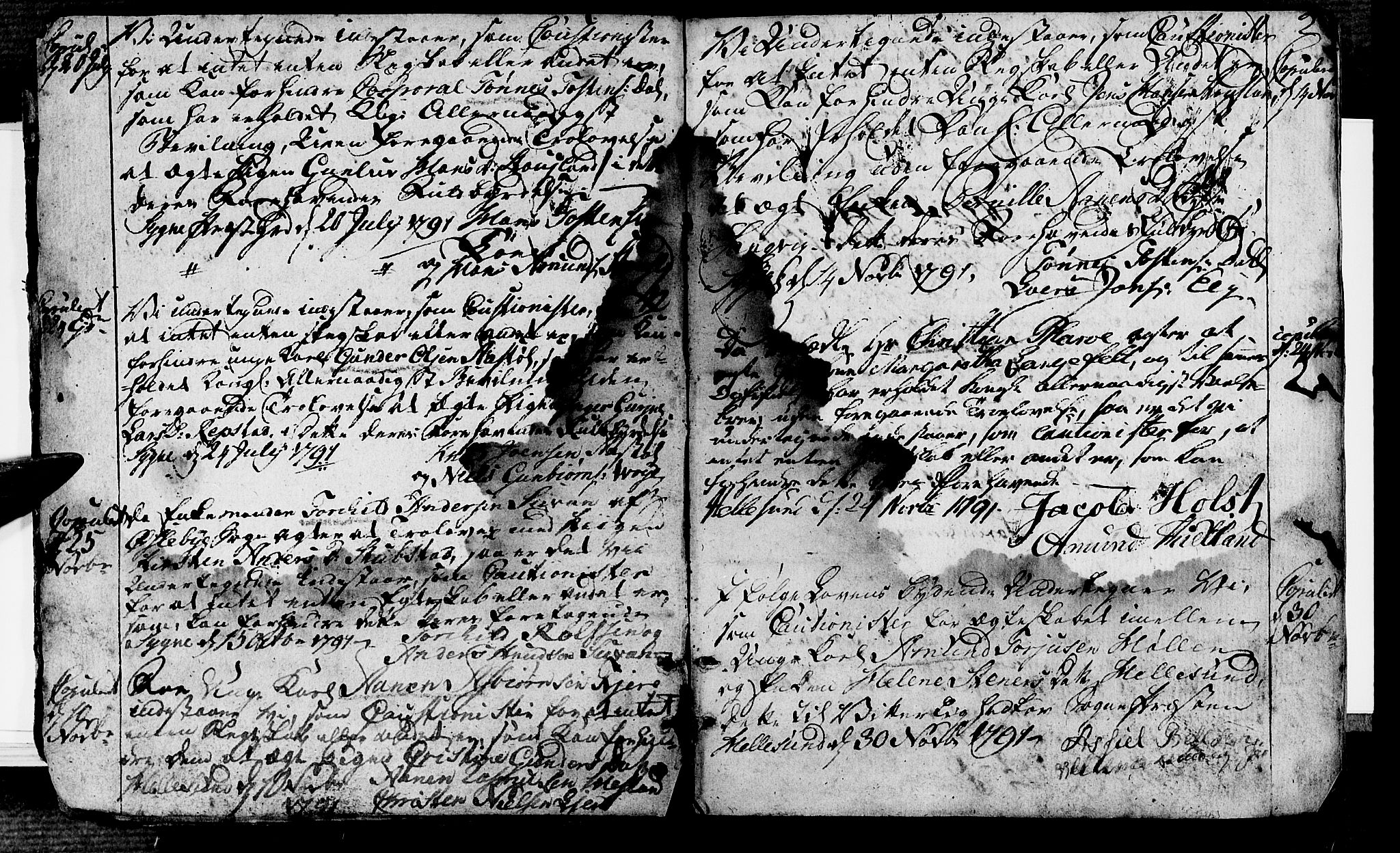 Søgne sokneprestkontor, SAK/1111-0037/F/Fa/Fab/L0007: Parish register (official) no. A 7, 1791-1851, p. 2