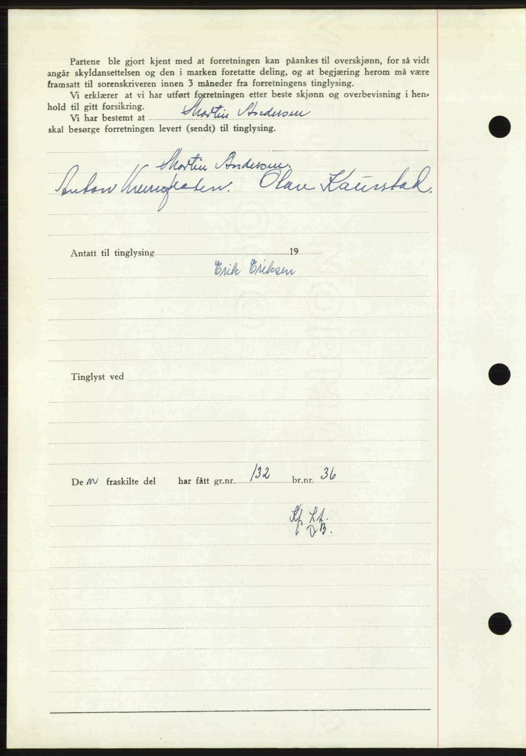 Sør-Gudbrandsdal tingrett, SAH/TING-004/H/Hb/Hbd/L0022: Mortgage book no. A22, 1948-1948, Diary no: : 1821/1948