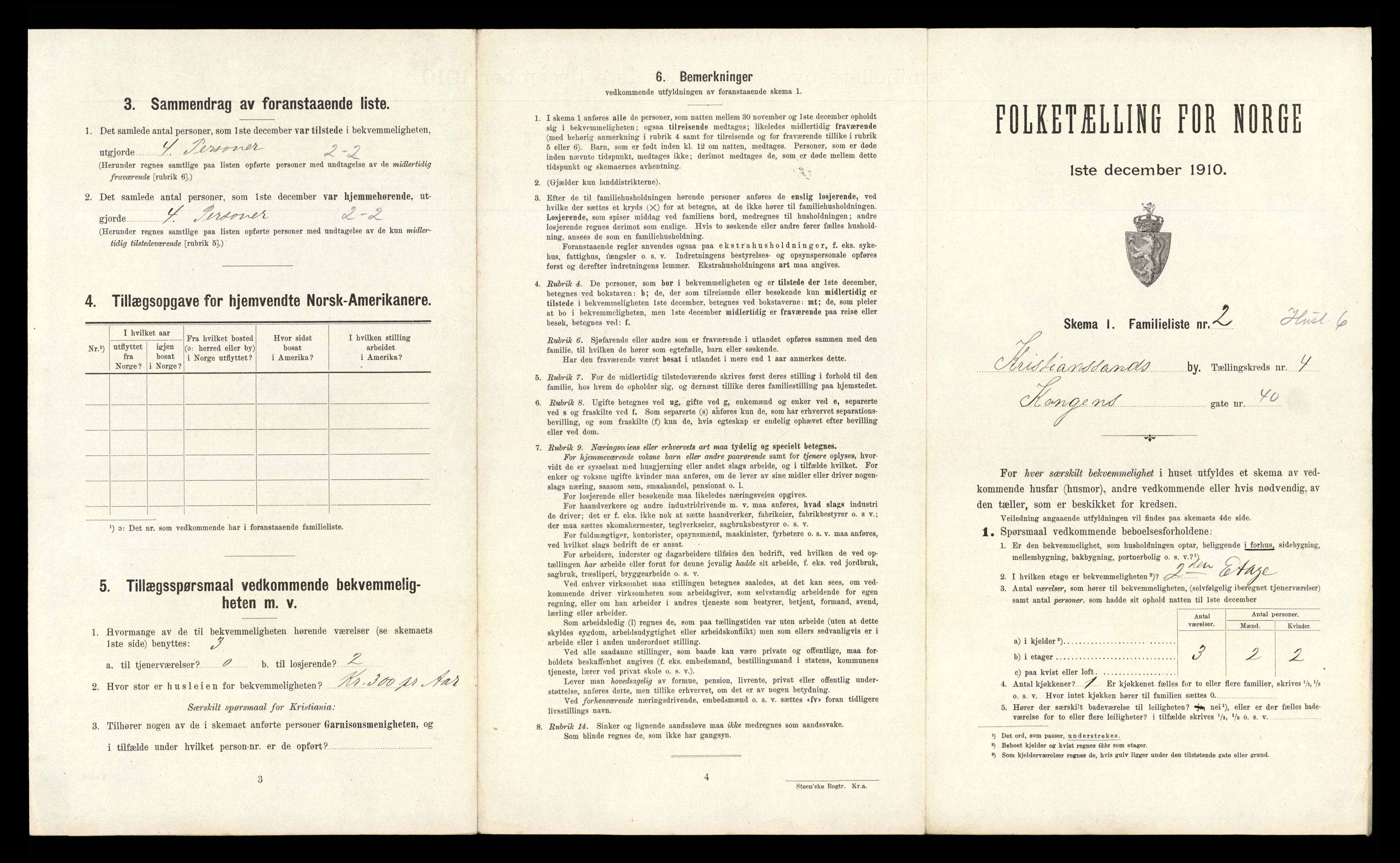 RA, 1910 census for Kristiansand, 1910, p. 792