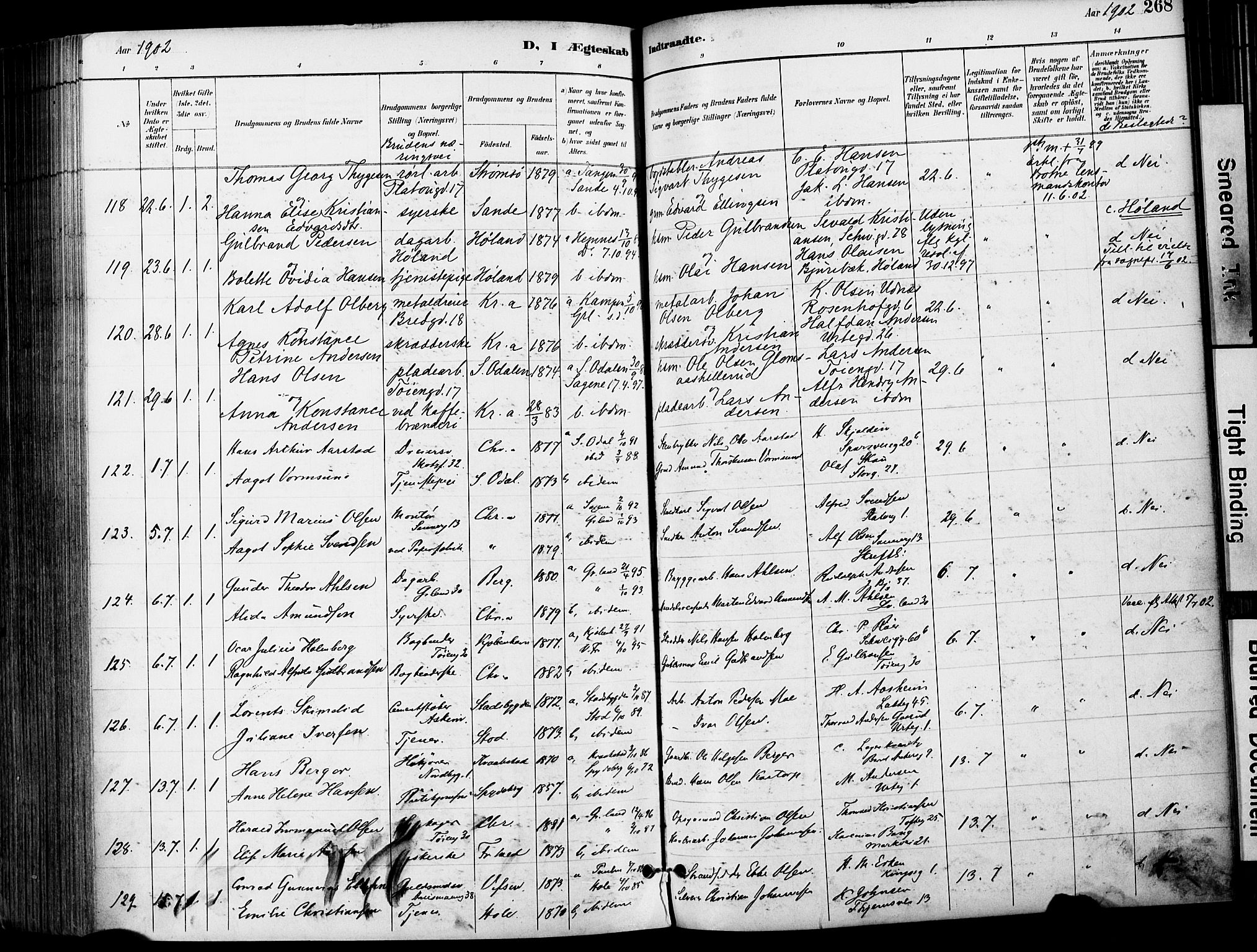Grønland prestekontor Kirkebøker, SAO/A-10848/F/Fa/L0013: Parish register (official) no. 13, 1887-1906, p. 268