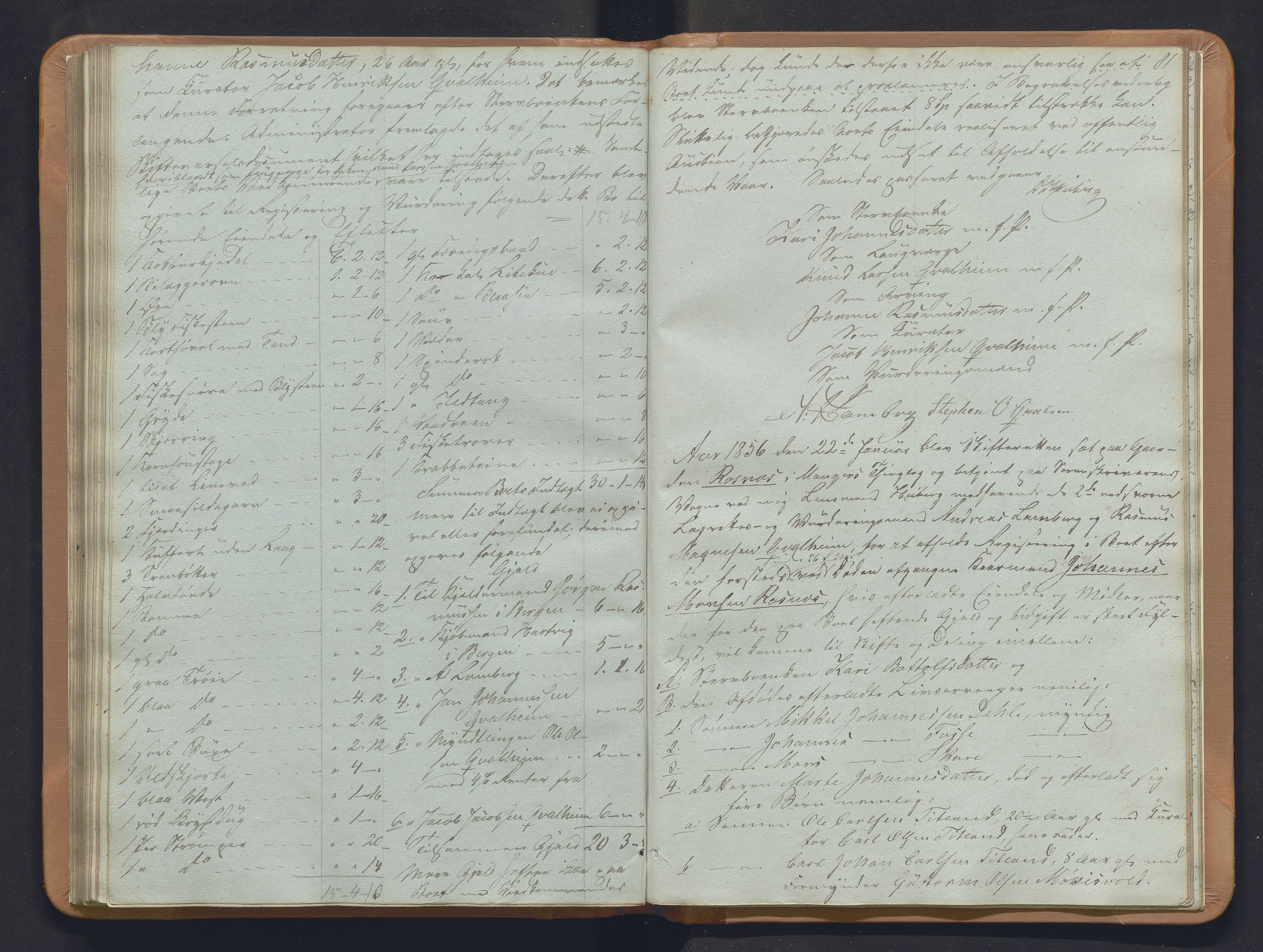 Nordhordland sorenskrivar, SAB/A-2901/1/H/Hb/L0018: Registreringsprotokollar, 1853-1856, p. 81