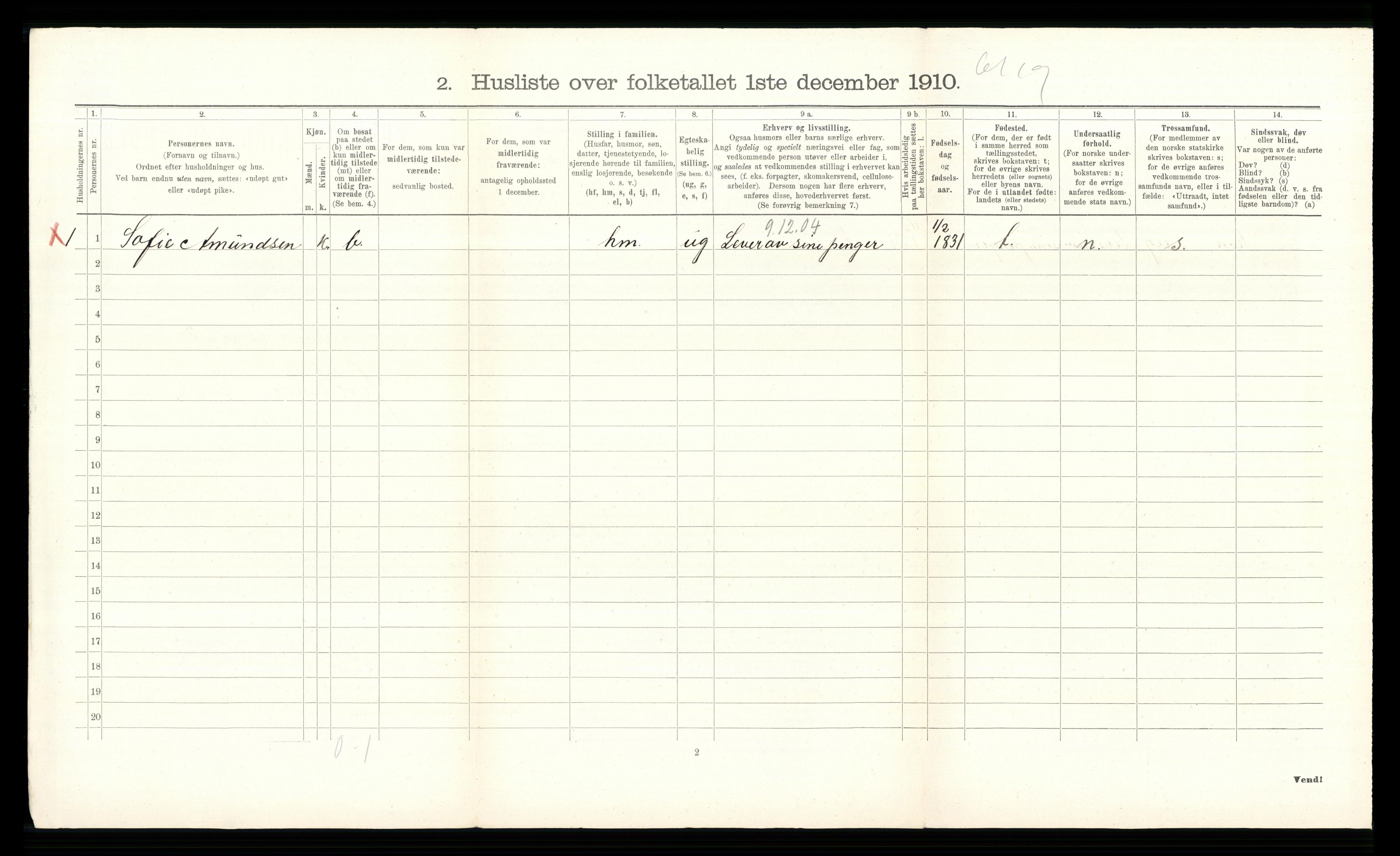 RA, 1910 census for Øvre Eiker, 1910, p. 2692