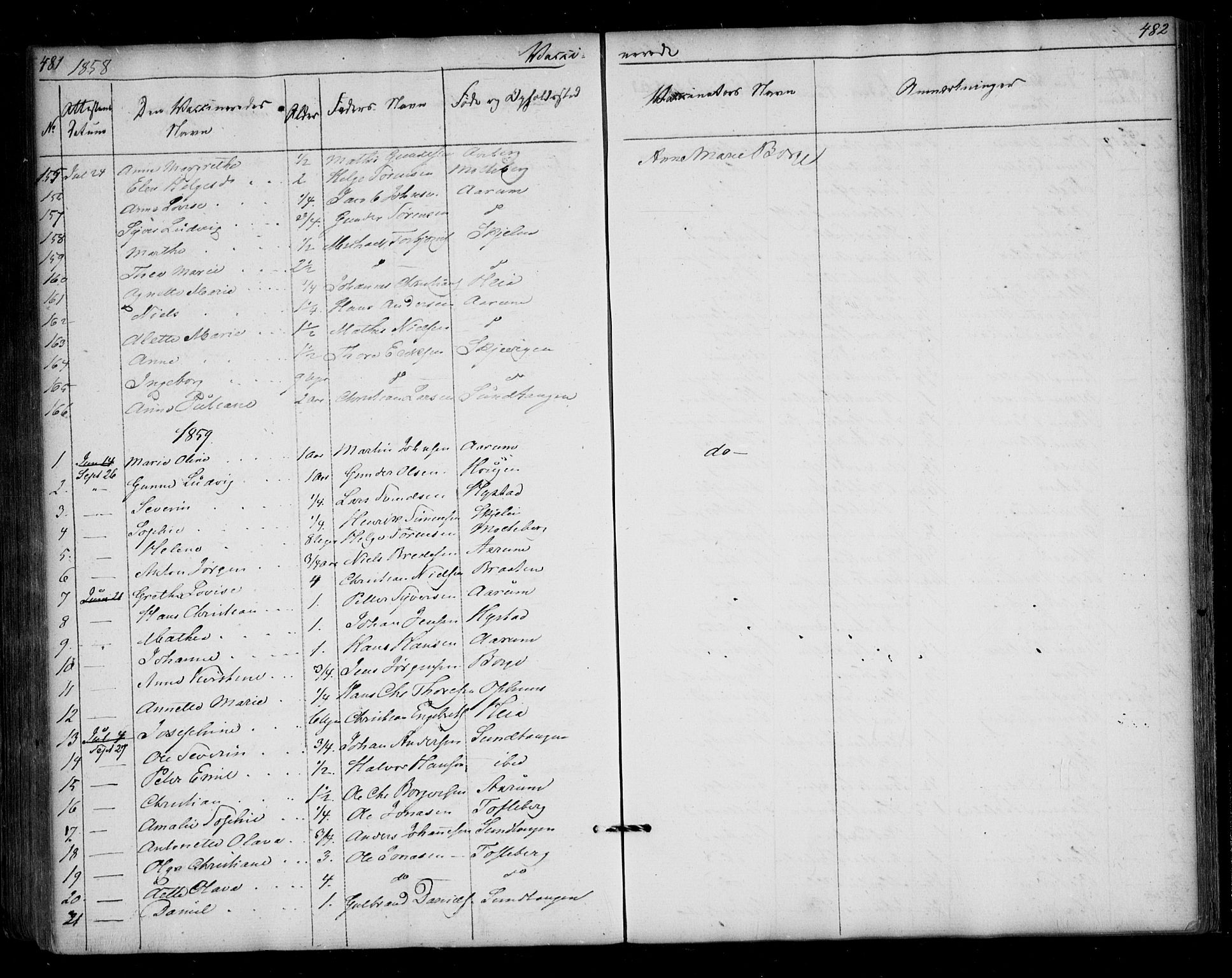 Borge prestekontor Kirkebøker, AV/SAO-A-10903/F/Fa/L0005: Parish register (official) no. I 5, 1848-1860, p. 481-482