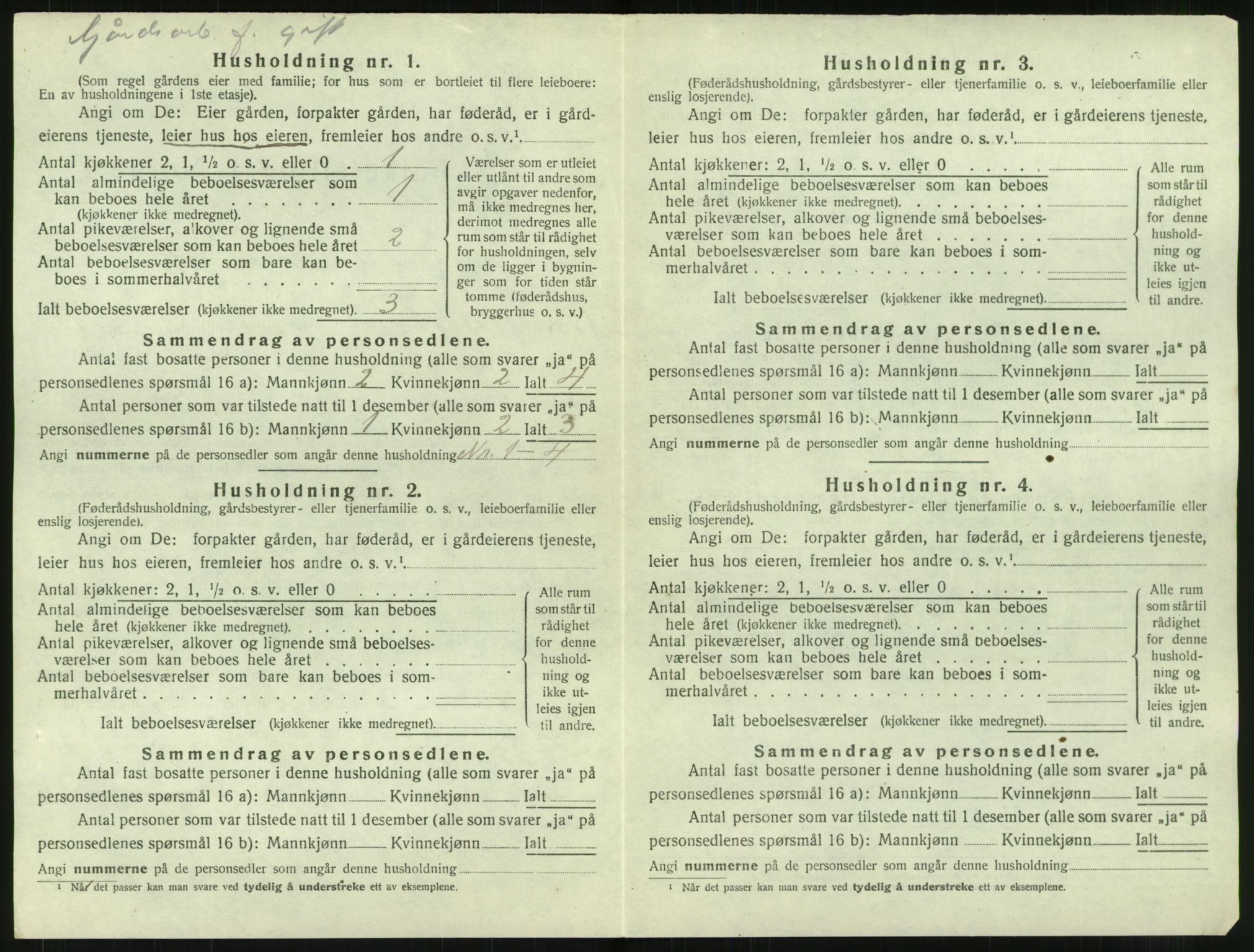 SAT, 1920 census for Borge, 1920, p. 1412