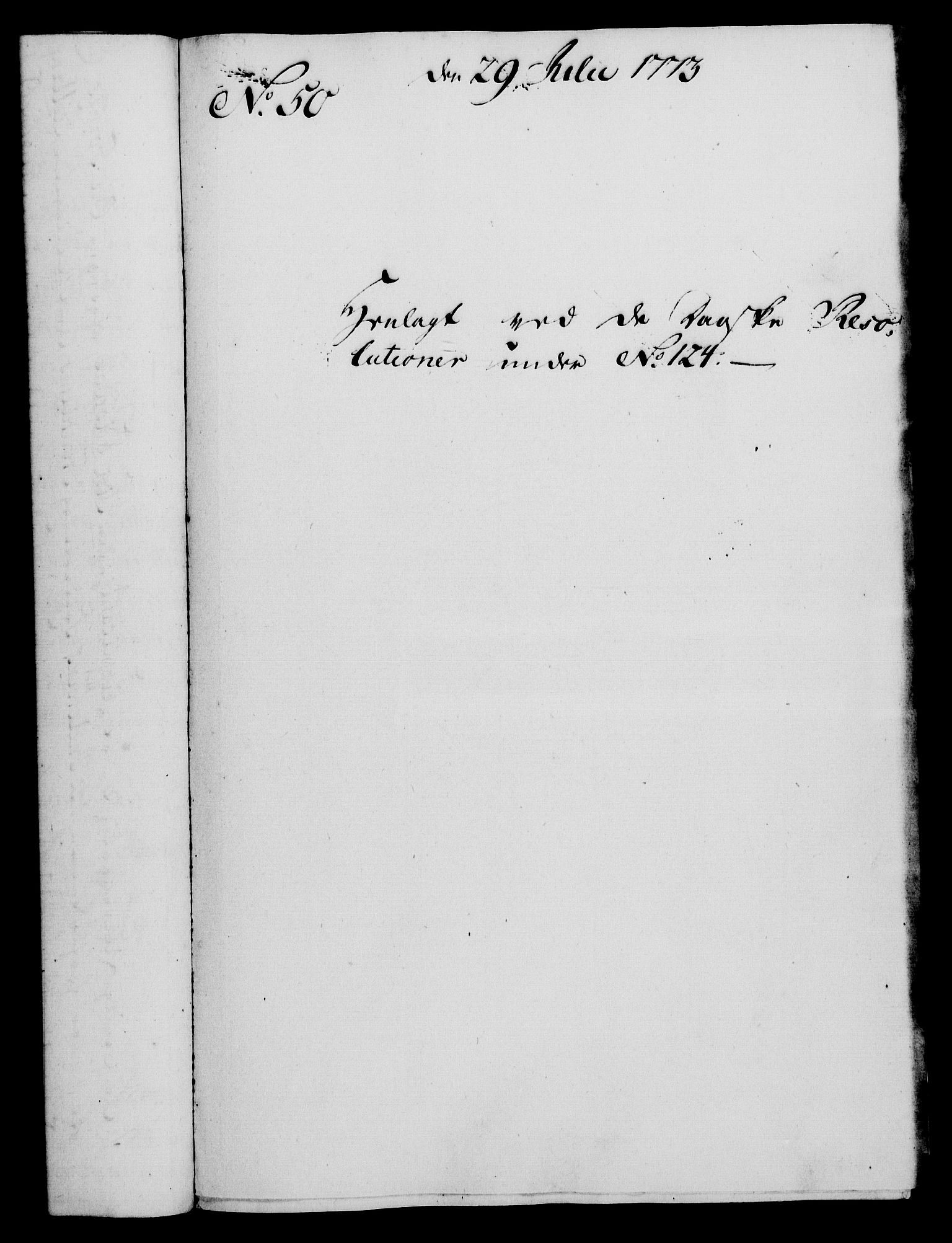 Rentekammeret, Kammerkanselliet, RA/EA-3111/G/Gf/Gfa/L0055: Norsk relasjons- og resolusjonsprotokoll (merket RK 52.55), 1773, p. 193