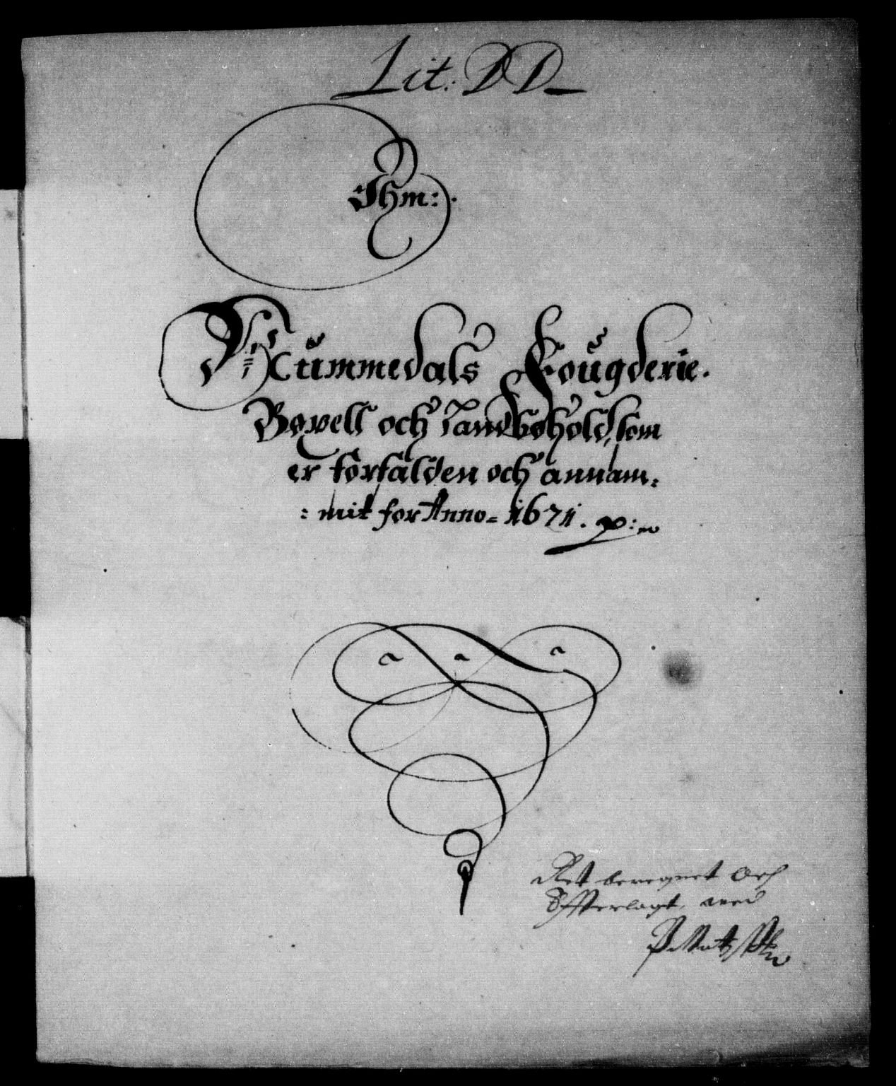 Rentekammeret inntil 1814, Reviderte regnskaper, Stiftamtstueregnskaper, Trondheim stiftamt og Nordland amt, AV/RA-EA-6044/R/Rd/L0033: Trondheim stiftamt, 1671