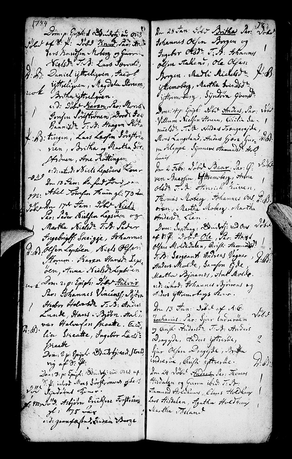 Os sokneprestembete, AV/SAB-A-99929: Parish register (official) no. A 10, 1779-1788, p. 78