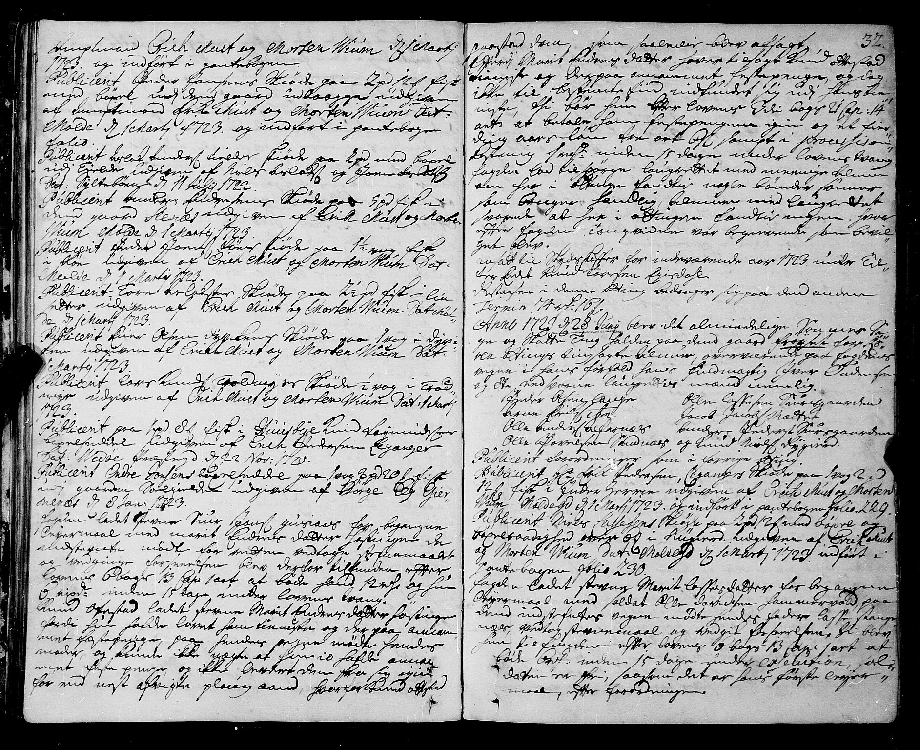 Romsdal sorenskriveri, SAT/A-4149/1/1/1A/L0009: Tingbok, 1722-1728, p. 31b-32a
