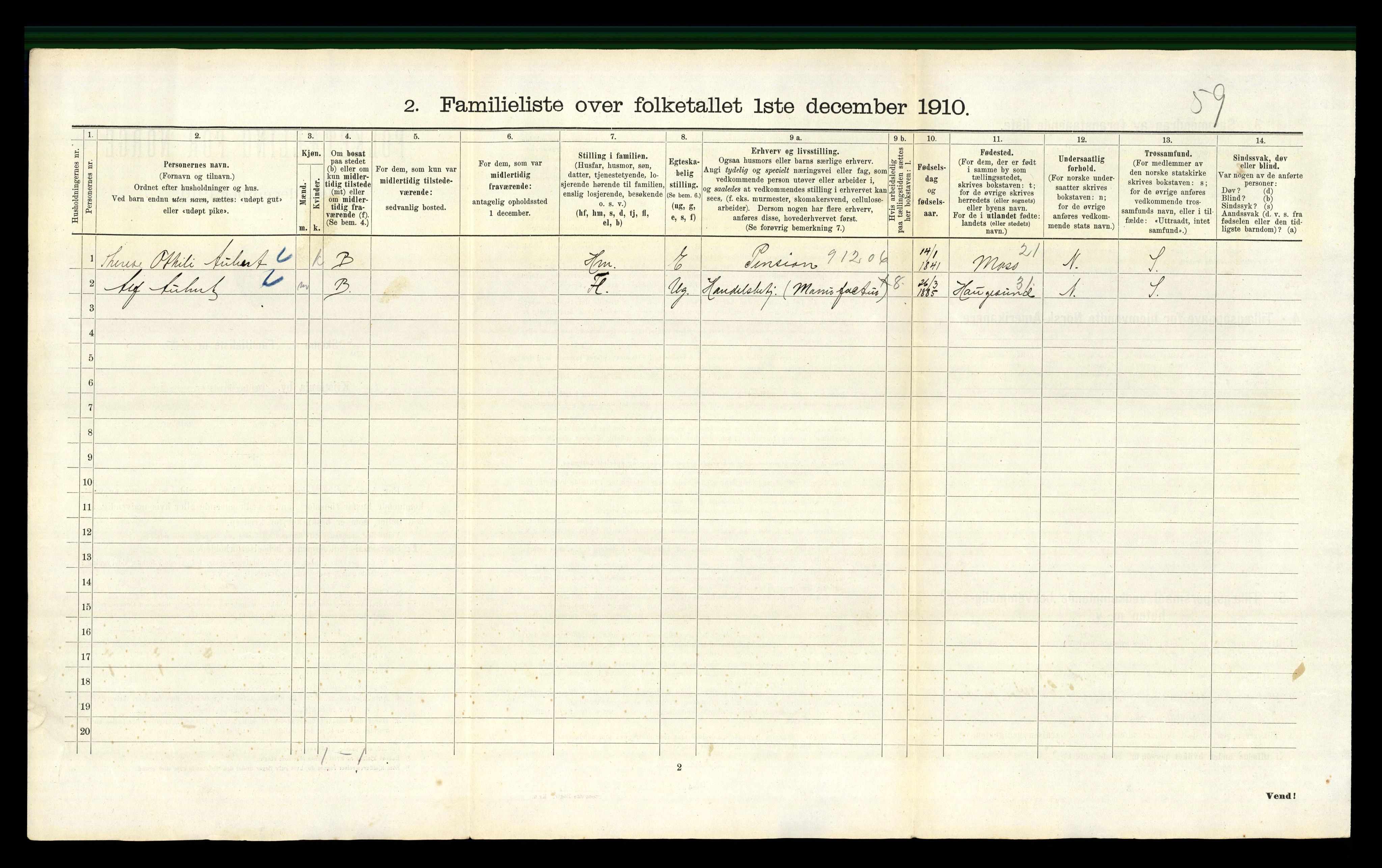 RA, 1910 census for Kristiania, 1910, p. 4240