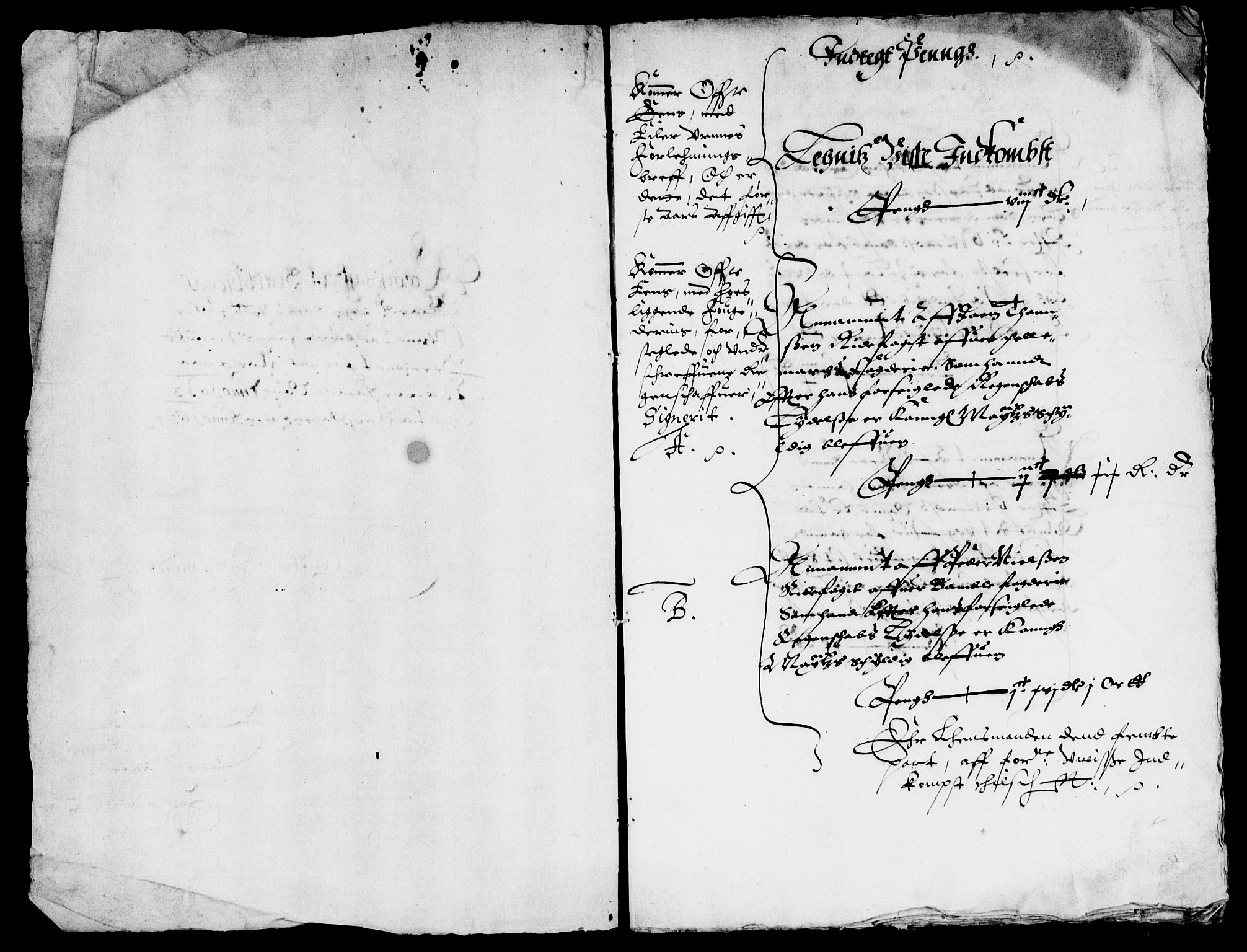Rentekammeret inntil 1814, Reviderte regnskaper, Lensregnskaper, AV/RA-EA-5023/R/Rb/Rbp/L0016: Bratsberg len, 1632-1634