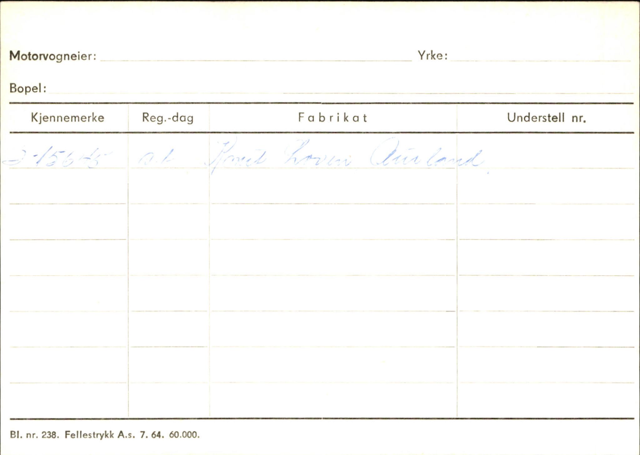 Statens vegvesen, Sogn og Fjordane vegkontor, AV/SAB-A-5301/4/F/L0125: Eigarregister Sogndal V-Å. Aurland A-Å. Fjaler A-N, 1945-1975, p. 1250