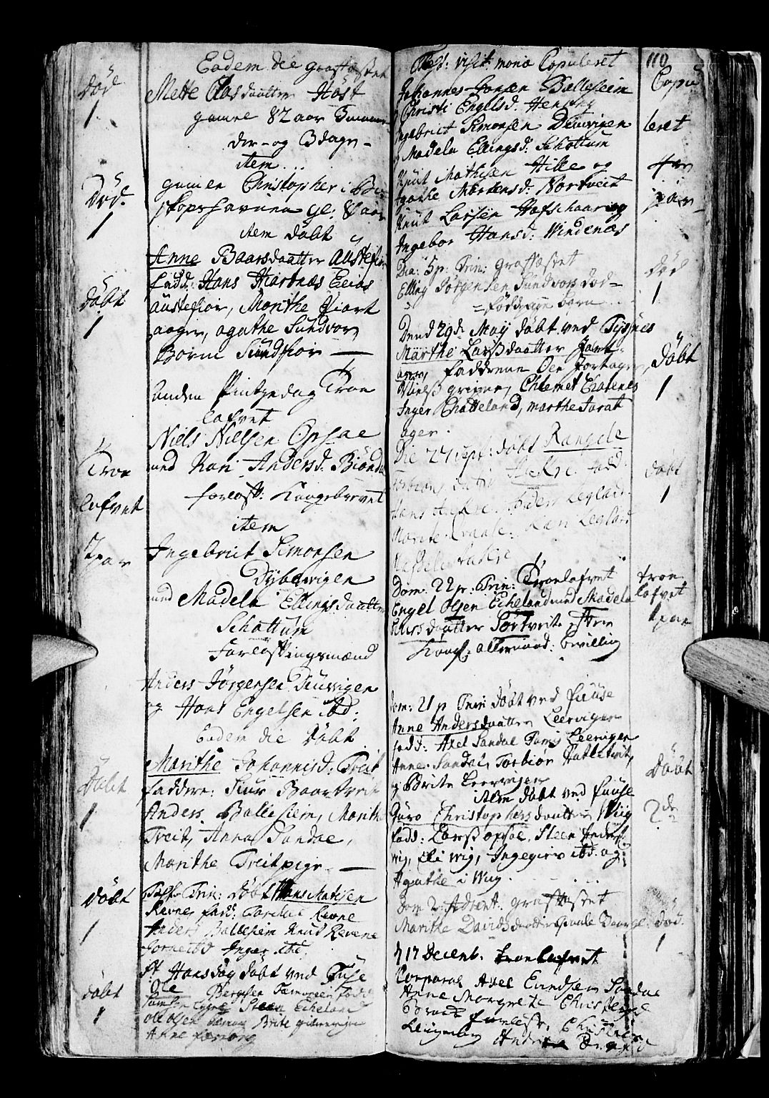 Os sokneprestembete, AV/SAB-A-99929: Parish register (official) no. A 5, 1669-1760, p. 110