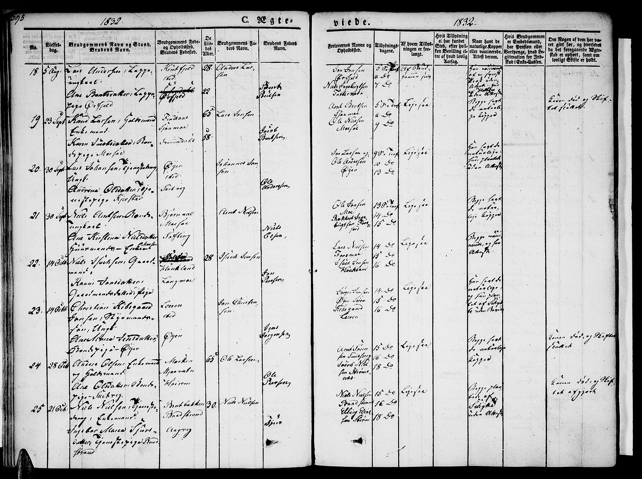 Ministerialprotokoller, klokkerbøker og fødselsregistre - Nordland, AV/SAT-A-1459/820/L0290: Parish register (official) no. 820A11, 1826-1845, p. 395