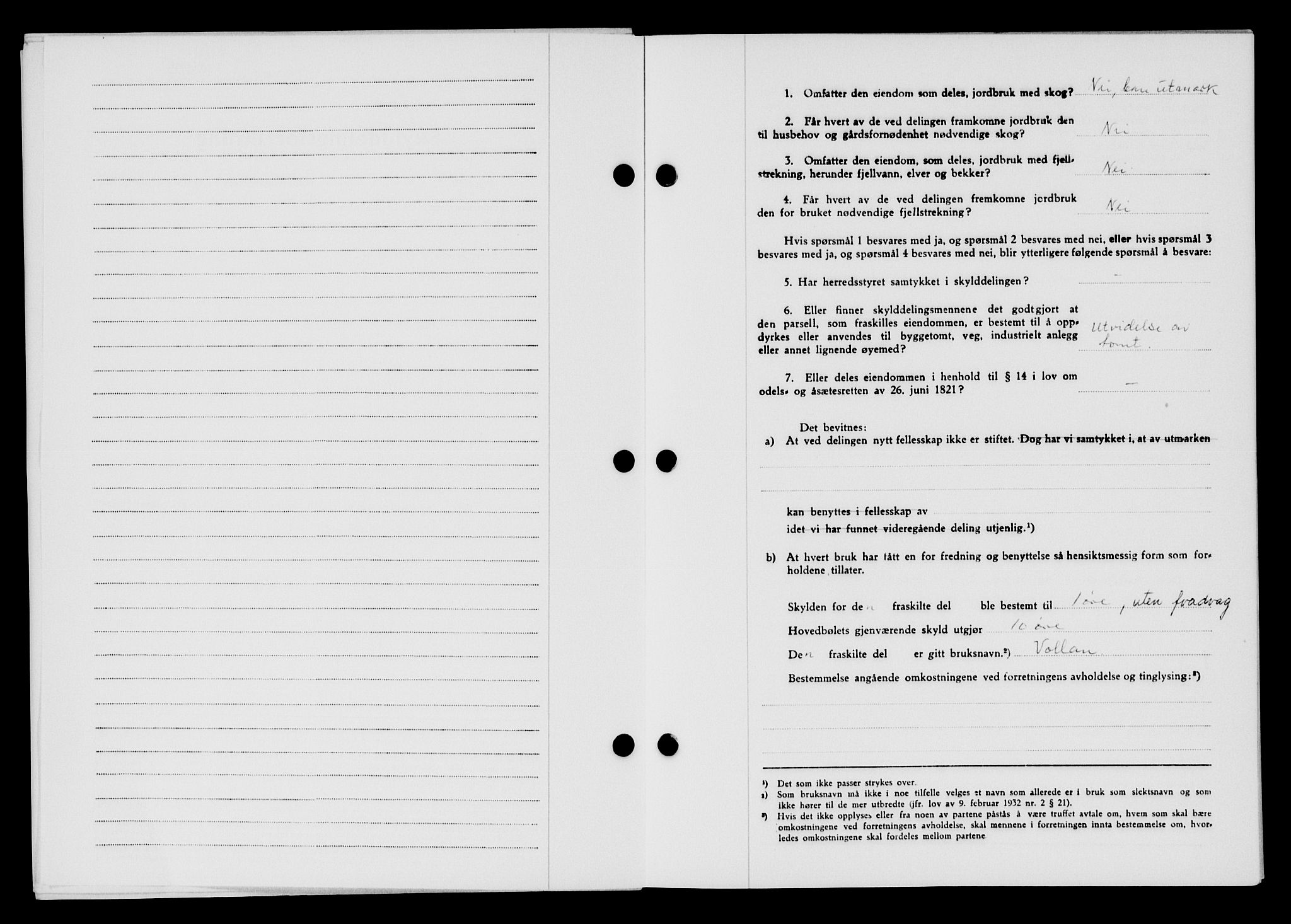 Lyngdal sorenskriveri, AV/SAK-1221-0004/G/Gb/L0676: Mortgage book no. A XXII, 1957-1957, Diary no: : 534/1957