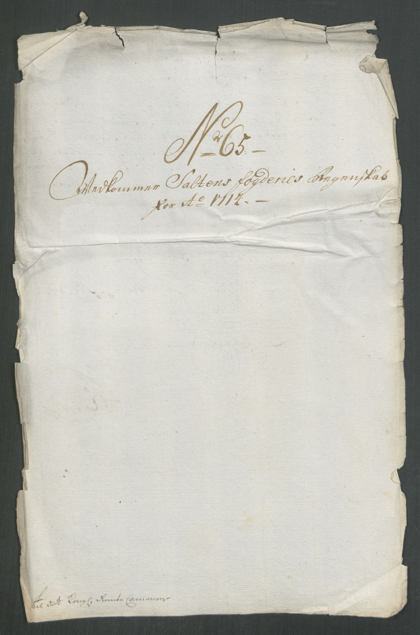 Rentekammeret inntil 1814, Reviderte regnskaper, Fogderegnskap, RA/EA-4092/R66/L4584: Fogderegnskap Salten, 1714, p. 346