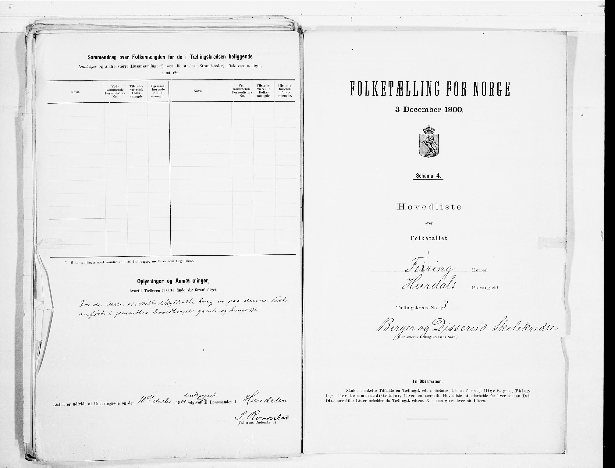 SAO, 1900 census for Feiring, 1900, p. 8