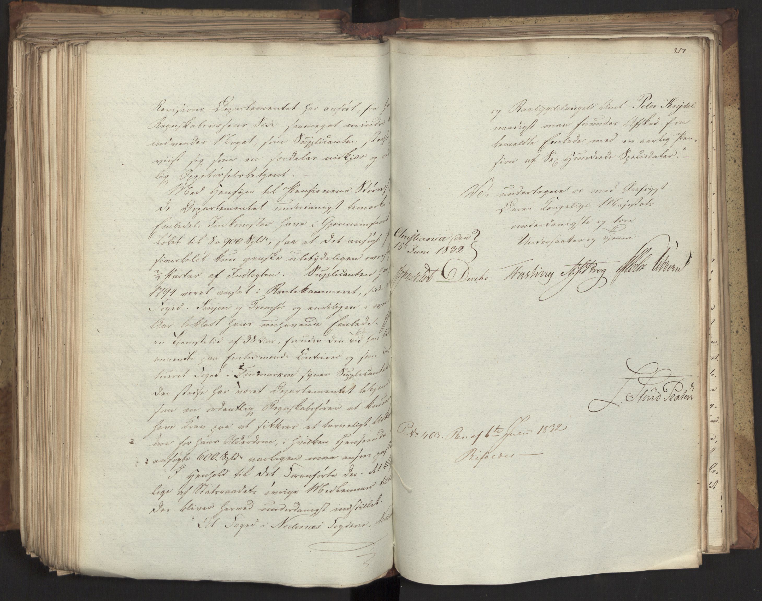 Statsrådsavdelingen i Stockholm, AV/RA-S-1003/D/Da/L0078: Regjeringsinnstillinger nr. 2260-2399, 1832, p. 374