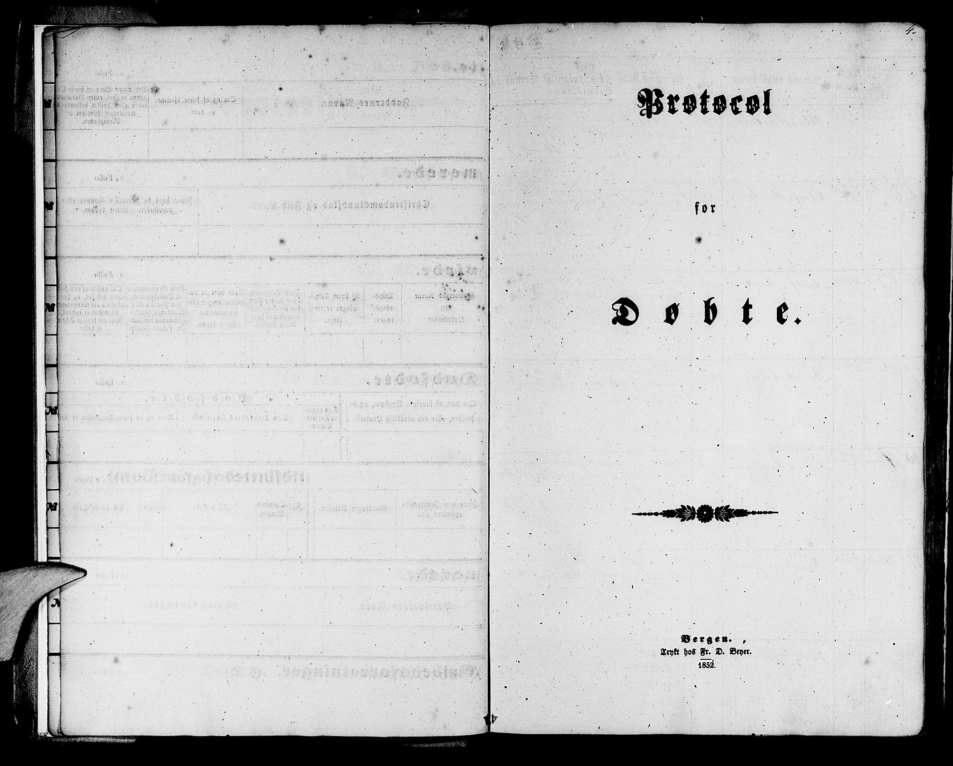 Korskirken sokneprestembete, AV/SAB-A-76101/H/Hab: Parish register (copy) no. B 3, 1853-1858, p. 4