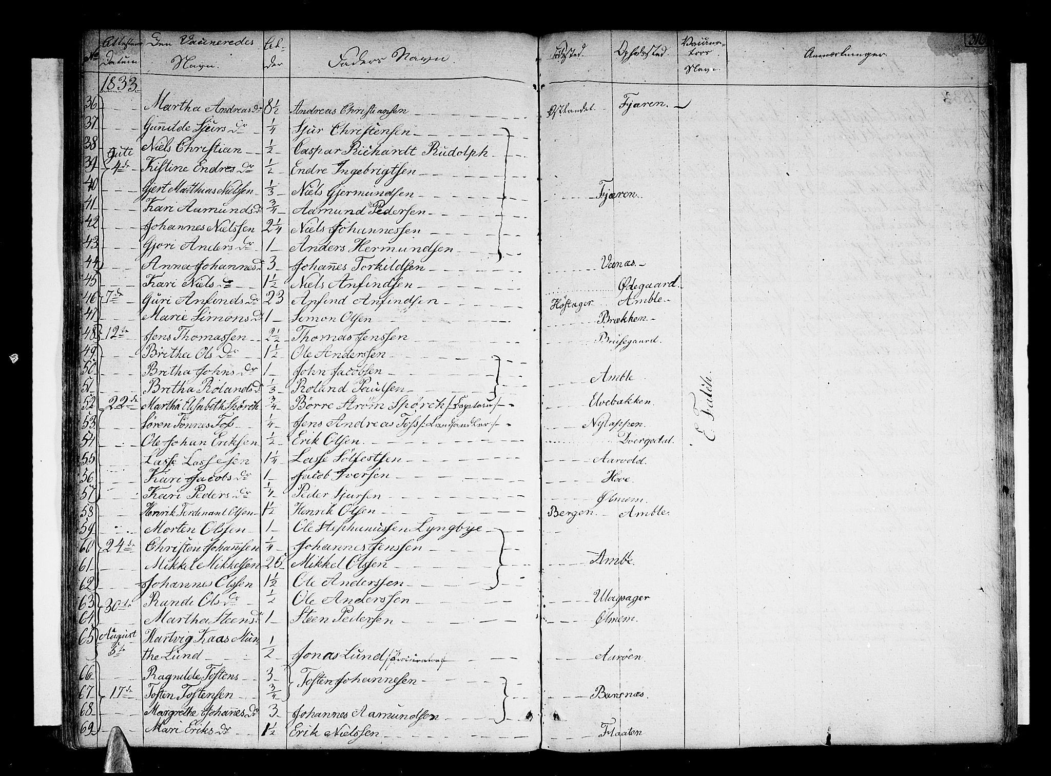 Sogndal sokneprestembete, SAB/A-81301/H/Haa/Haaa/L0010: Parish register (official) no. A 10, 1821-1838, p. 316
