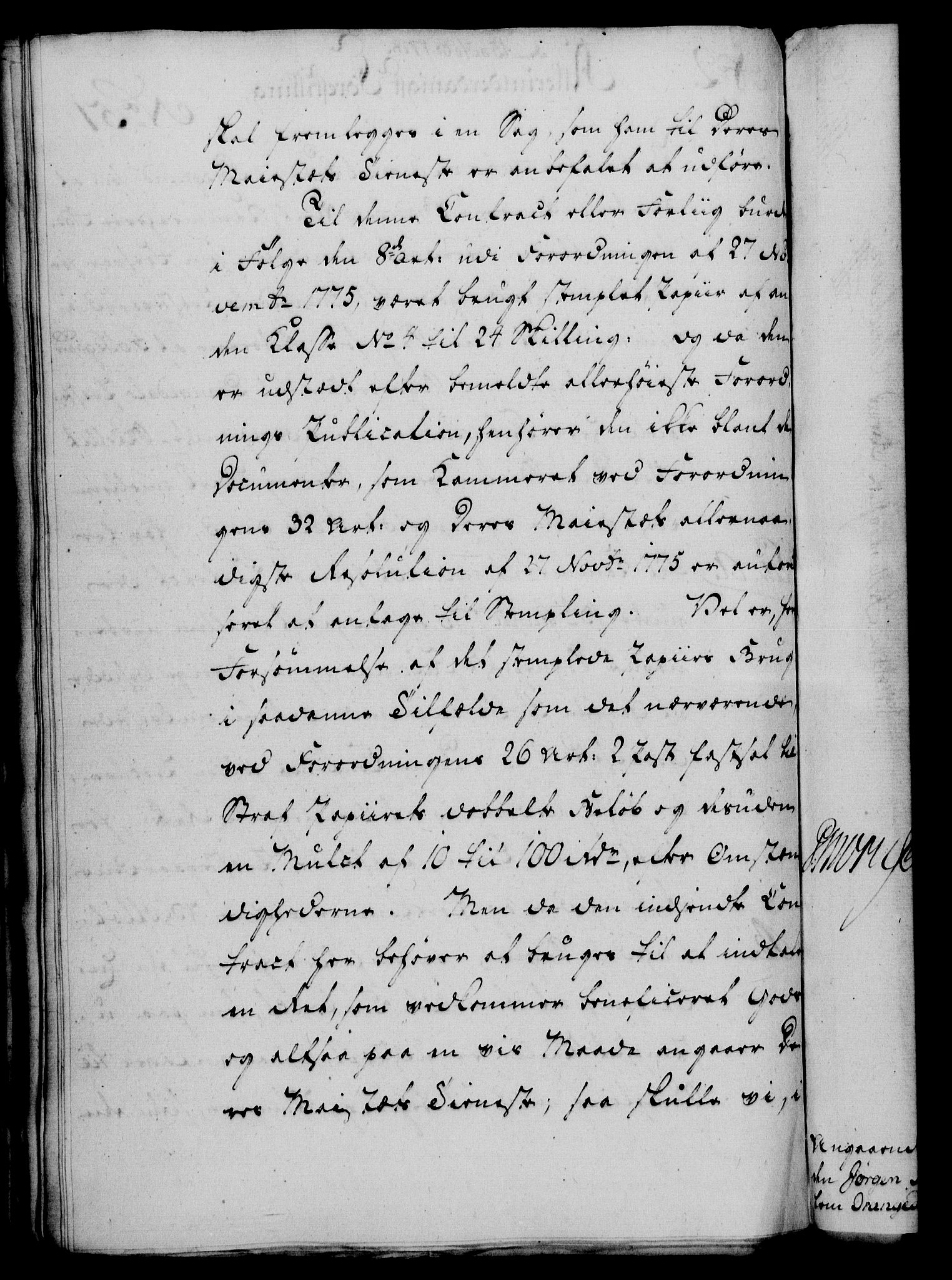 Rentekammeret, Kammerkanselliet, RA/EA-3111/G/Gf/Gfa/L0060: Norsk relasjons- og resolusjonsprotokoll (merket RK 52.60), 1778, p. 462