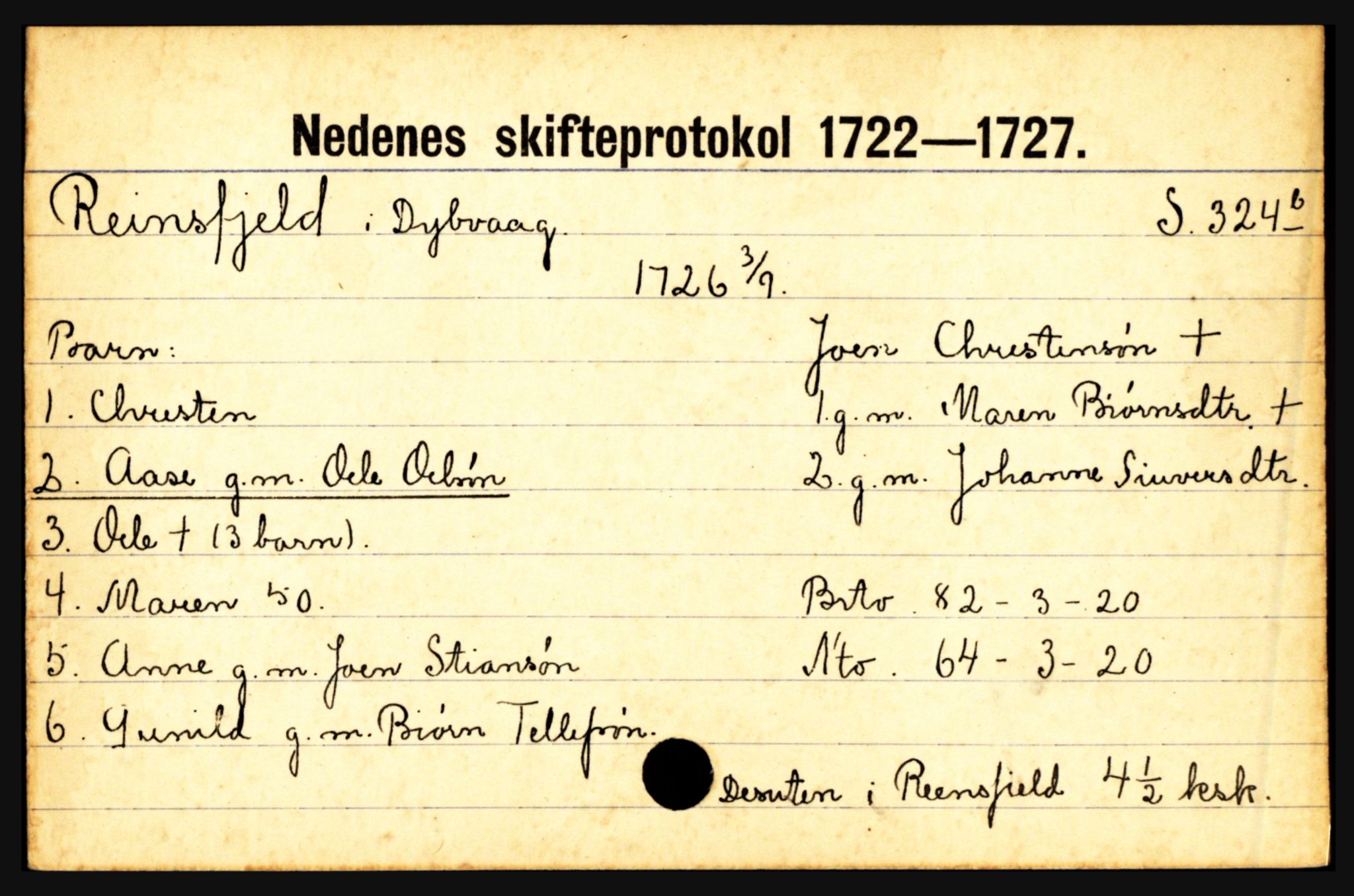 Nedenes sorenskriveri før 1824, AV/SAK-1221-0007/H, p. 23533