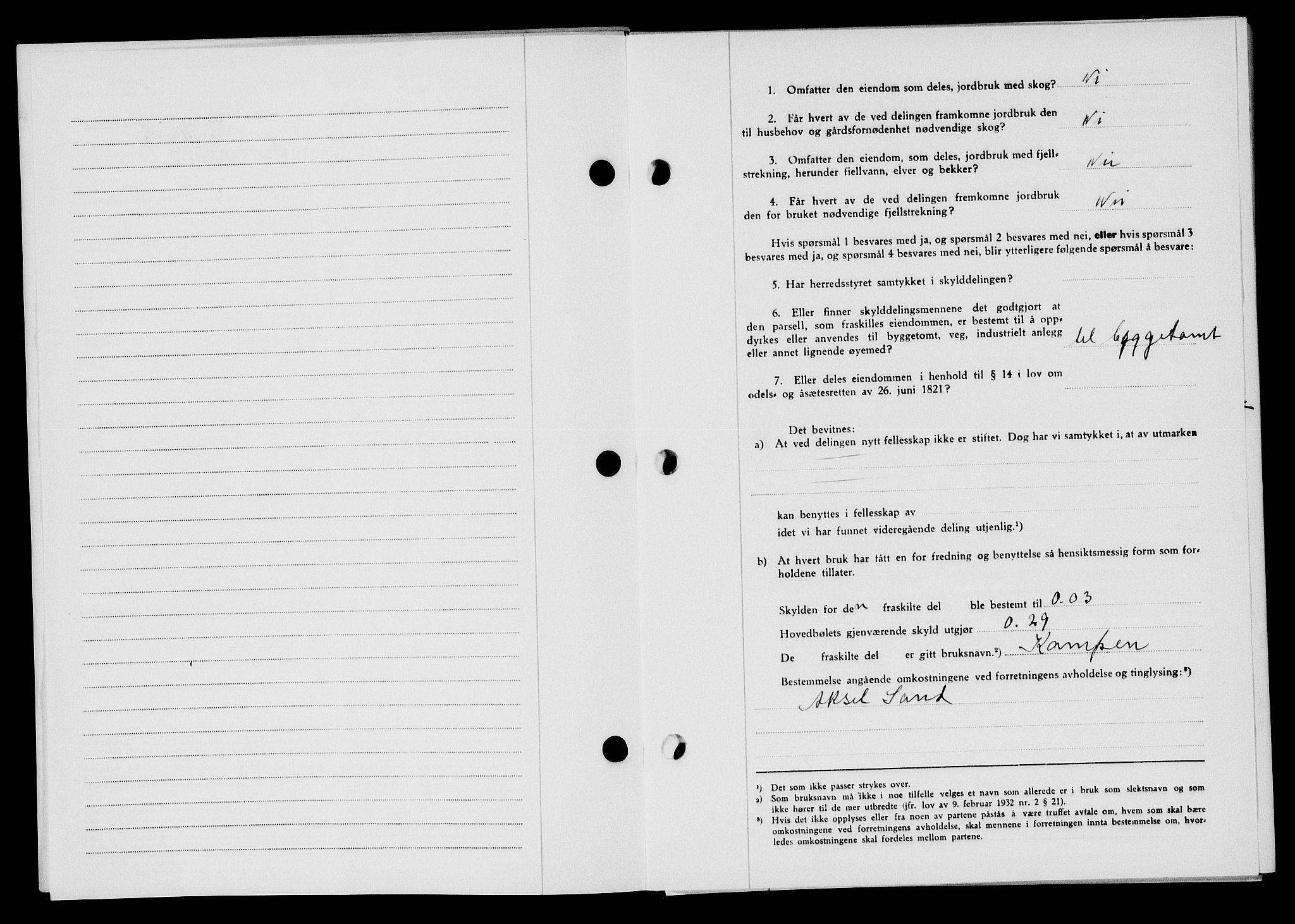 Flekkefjord sorenskriveri, AV/SAK-1221-0001/G/Gb/Gba/L0062: Mortgage book no. A-10, 1947-1947, Diary no: : 523/1947