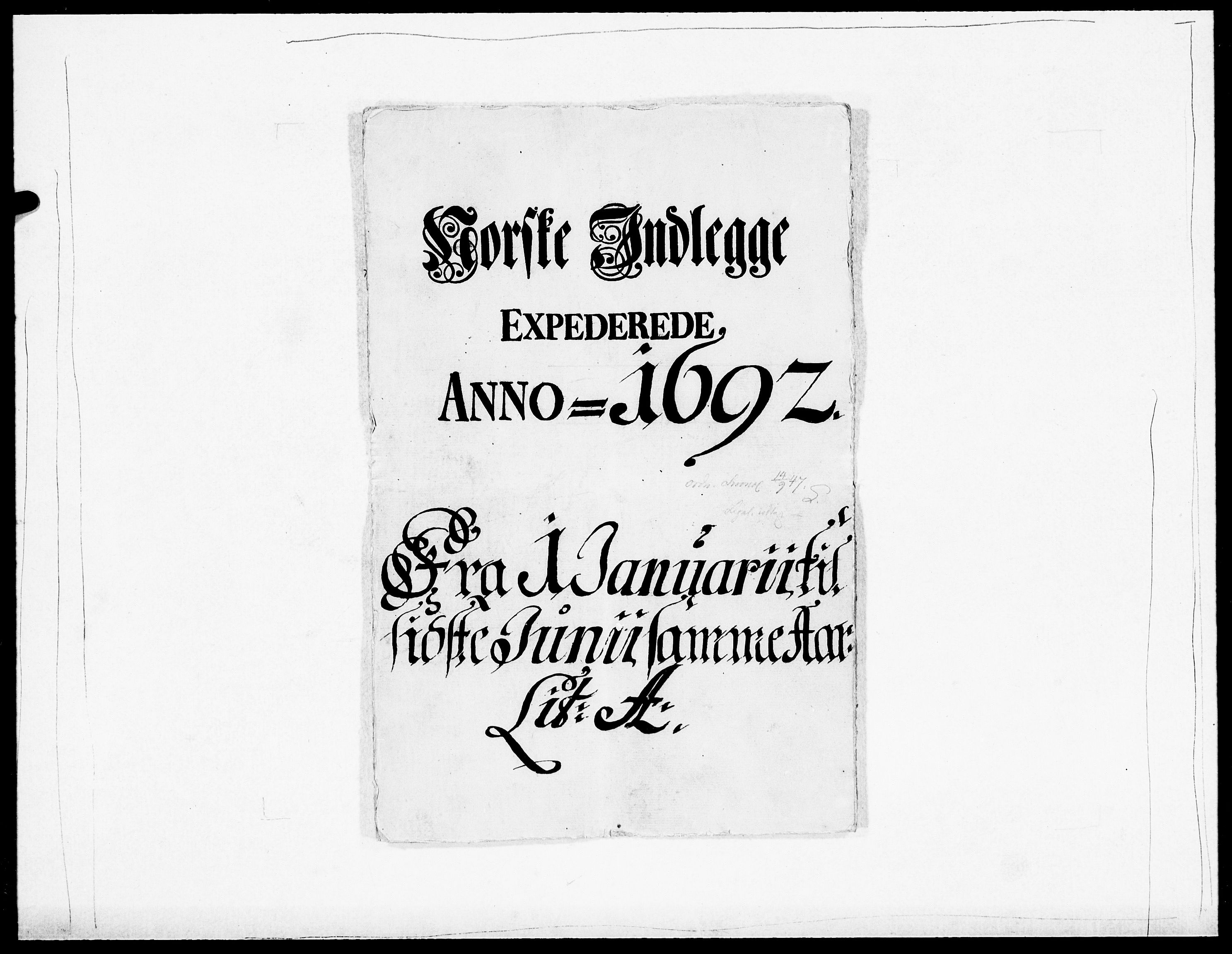 Danske Kanselli 1572-1799, AV/RA-EA-3023/F/Fc/Fcc/Fcca/L0045: Norske innlegg 1572-1799, 1691-1693, p. 23