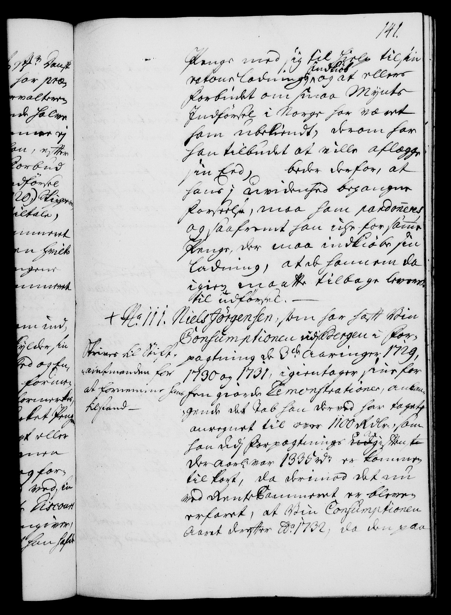 Rentekammeret, Kammerkanselliet, AV/RA-EA-3111/G/Gh/Gha/L0015: Norsk ekstraktmemorialprotokoll (merket RK 53.60), 1733, p. 141
