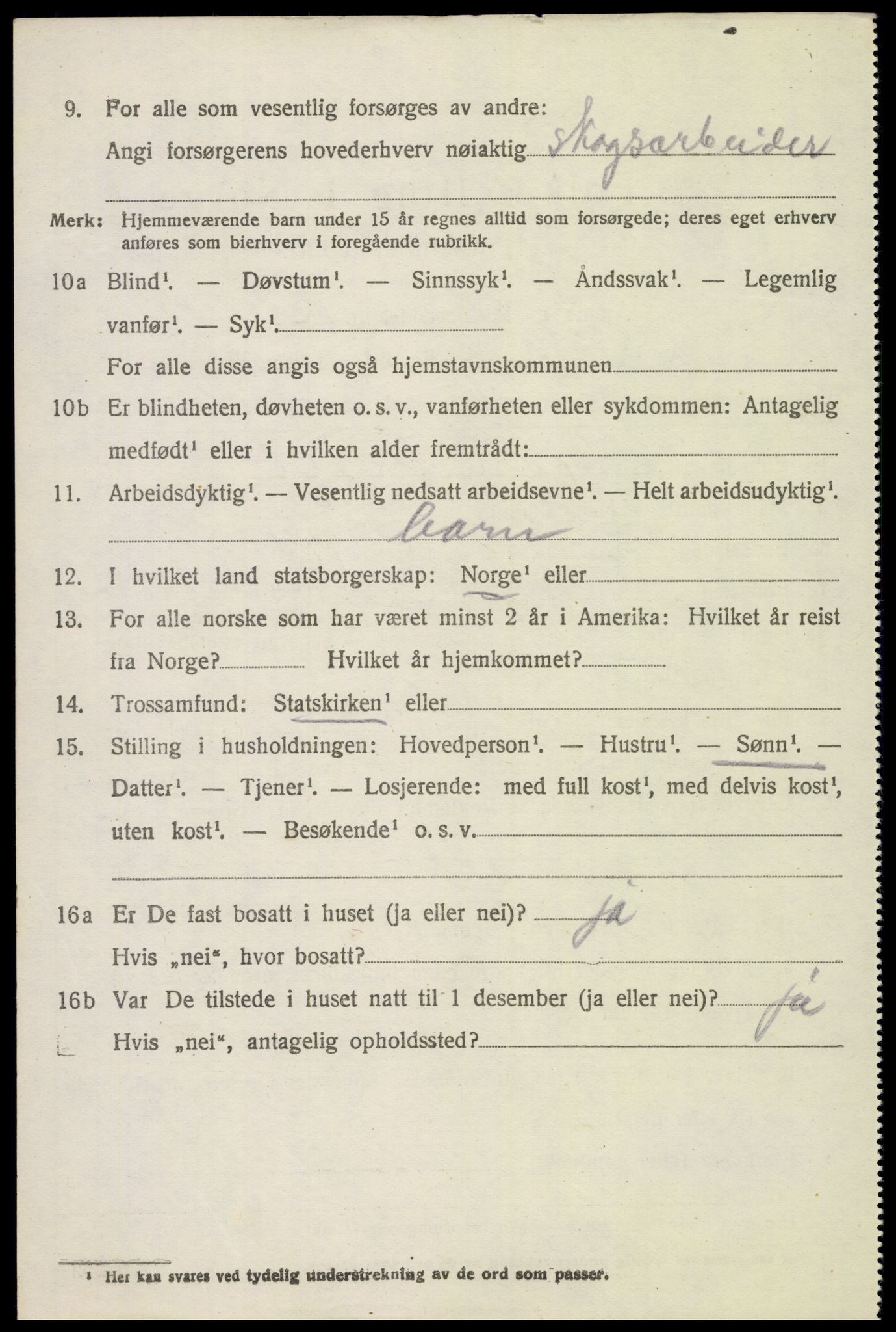 SAH, 1920 census for Vardal, 1920, p. 3858