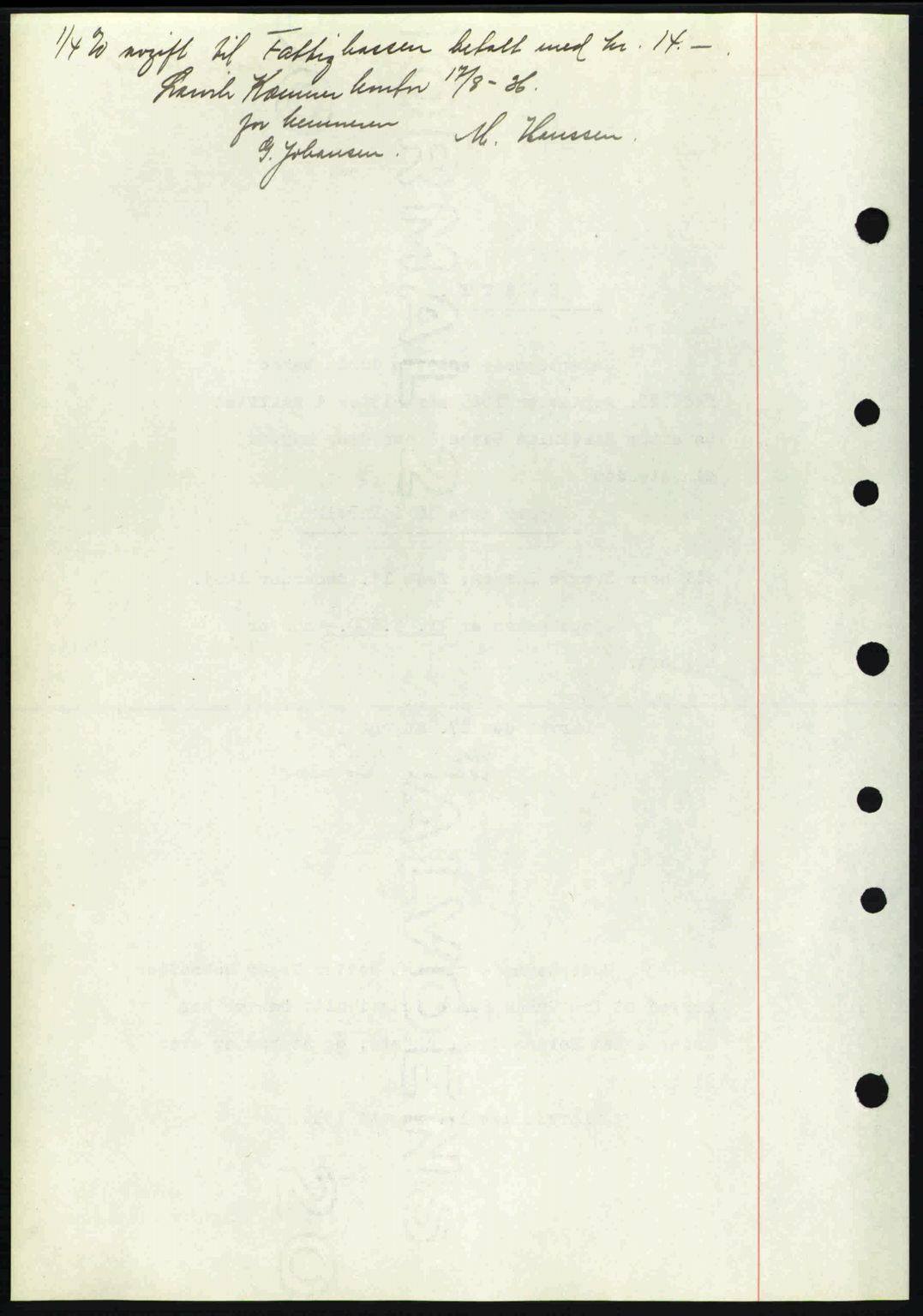 Larvik sorenskriveri, SAKO/A-83/G/Ga/Gab/L0067: Mortgage book no. A-1, 1936-1937, Diary no: : 1490/1936