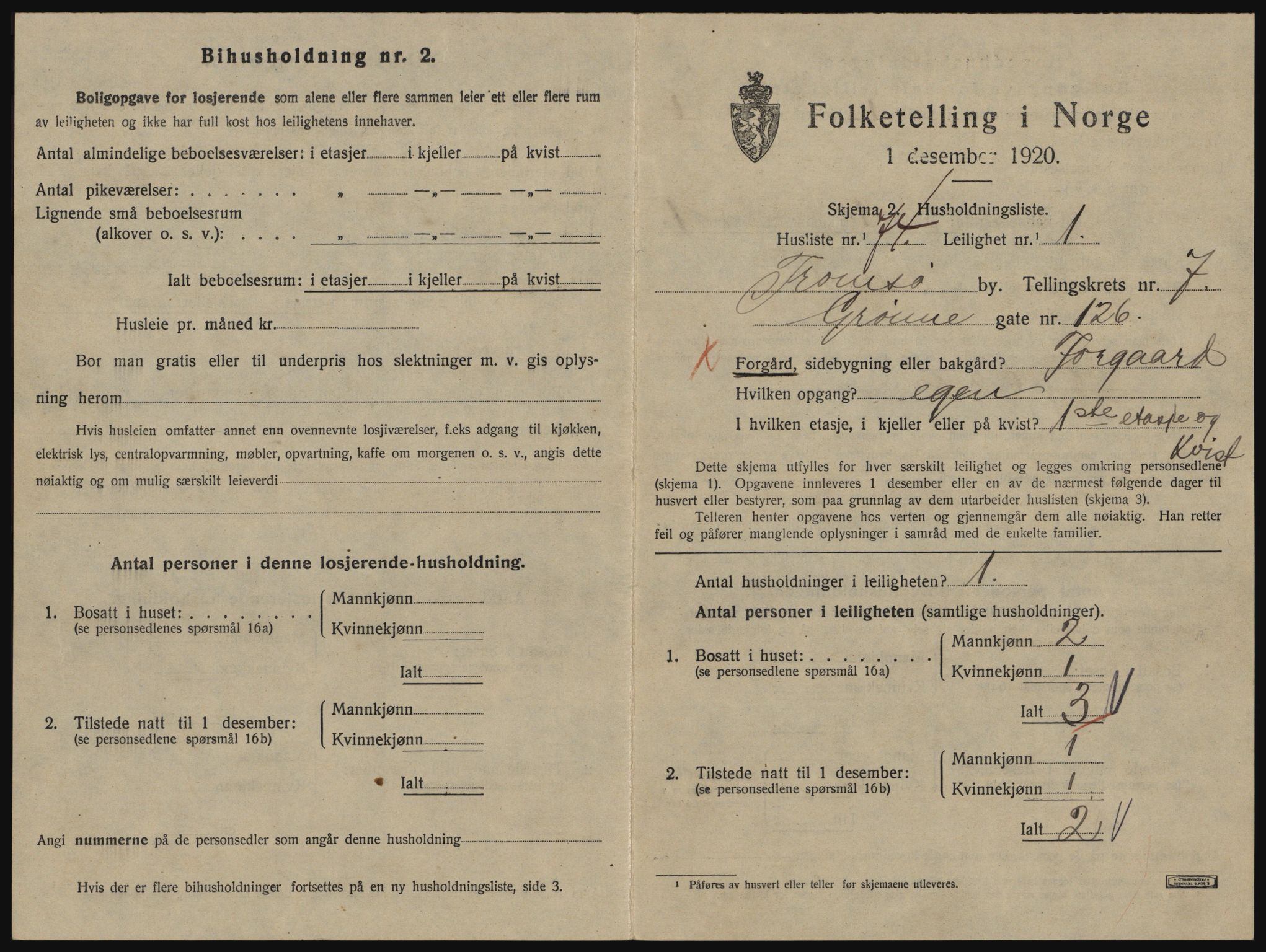 SATØ, 1920 census for Tromsø, 1920, p. 4415