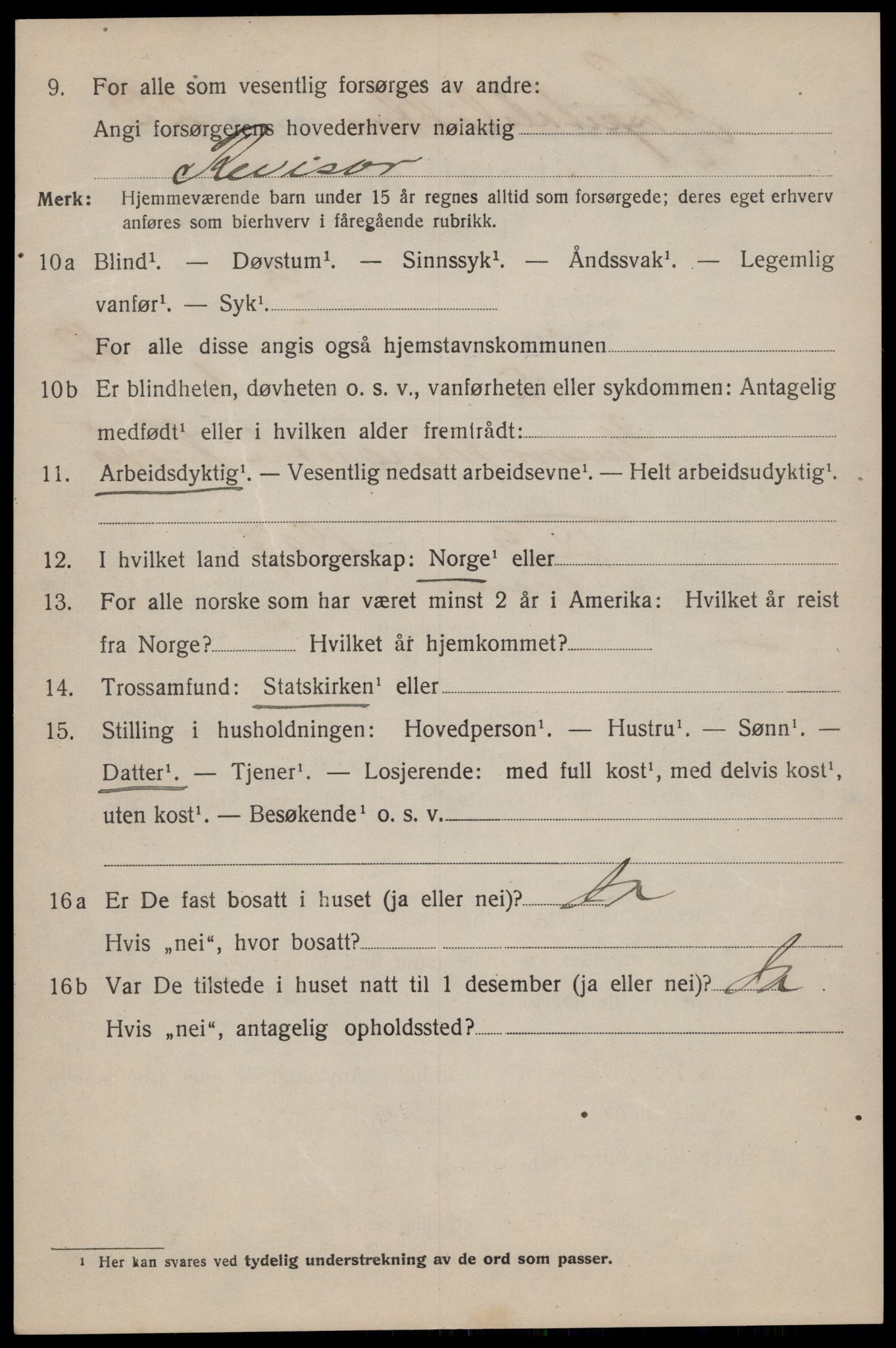 SAT, 1920 census for Trondheim, 1920, p. 48039