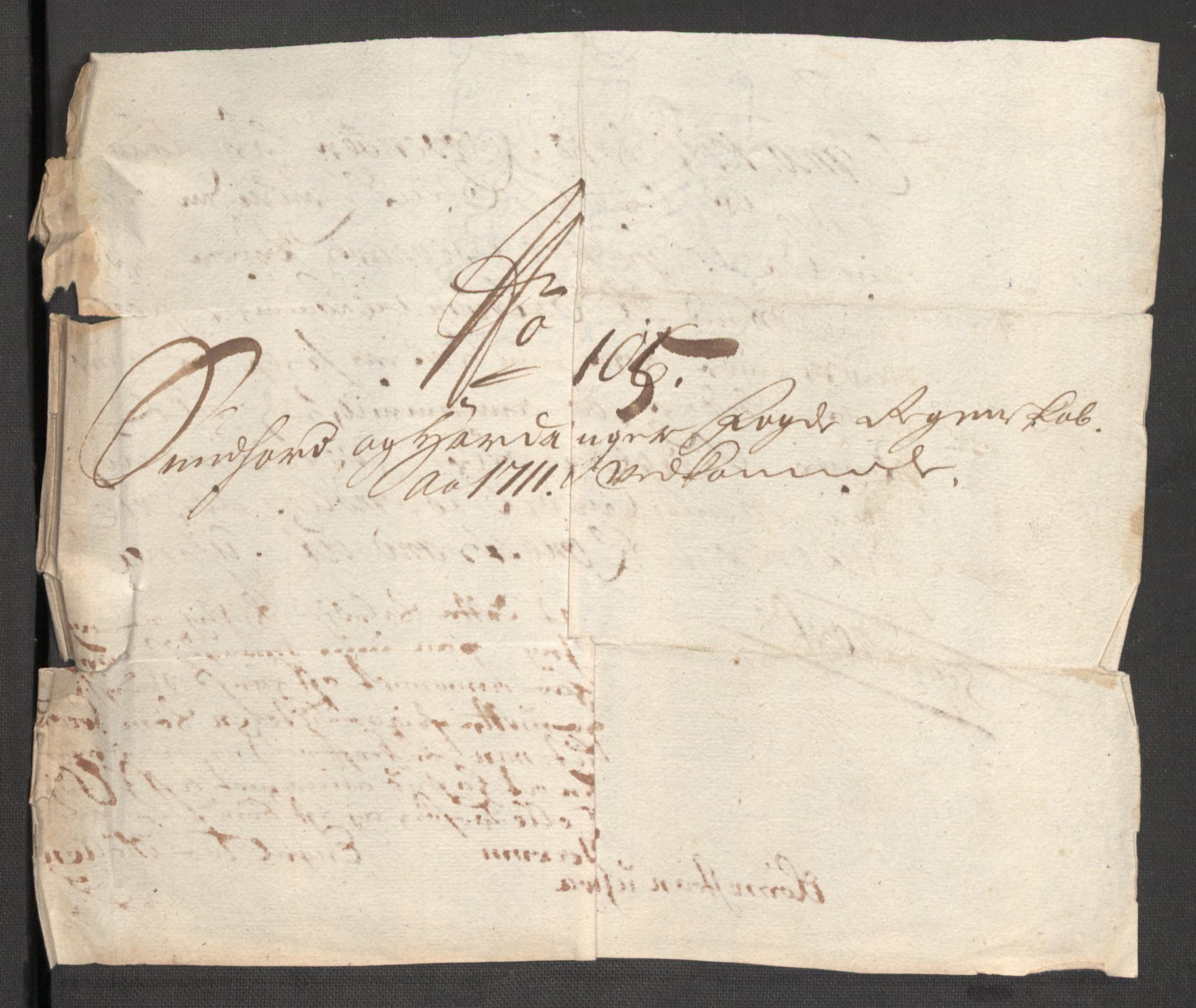 Rentekammeret inntil 1814, Reviderte regnskaper, Fogderegnskap, AV/RA-EA-4092/R48/L2987: Fogderegnskap Sunnhordland og Hardanger, 1711, p. 365