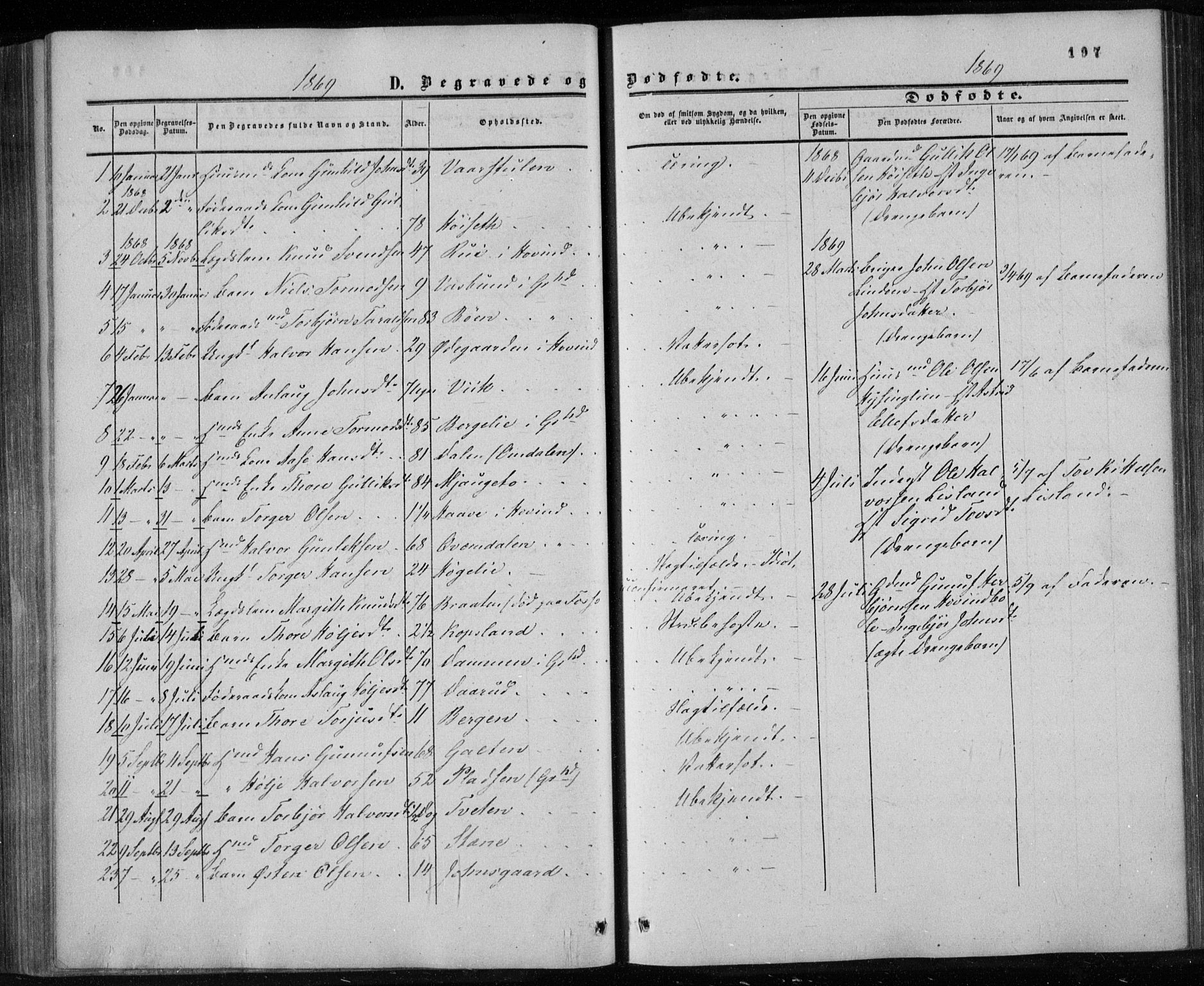 Gransherad kirkebøker, AV/SAKO-A-267/F/Fa/L0003: Parish register (official) no. I 3, 1859-1870, p. 197