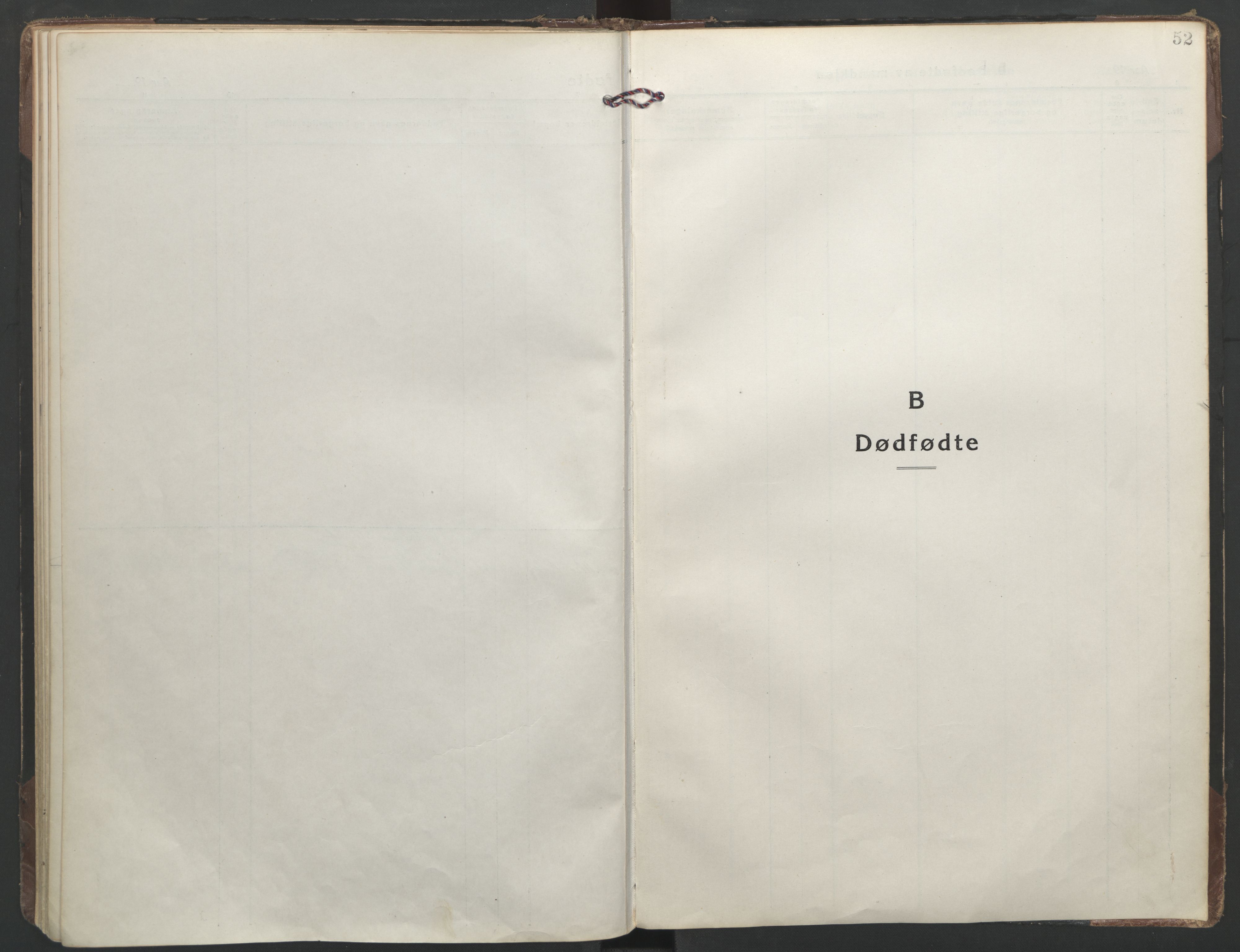 Ministerialprotokoller, klokkerbøker og fødselsregistre - Møre og Romsdal, SAT/A-1454/558/L0696: Parish register (official) no. 558A10, 1917-1929, p. 52