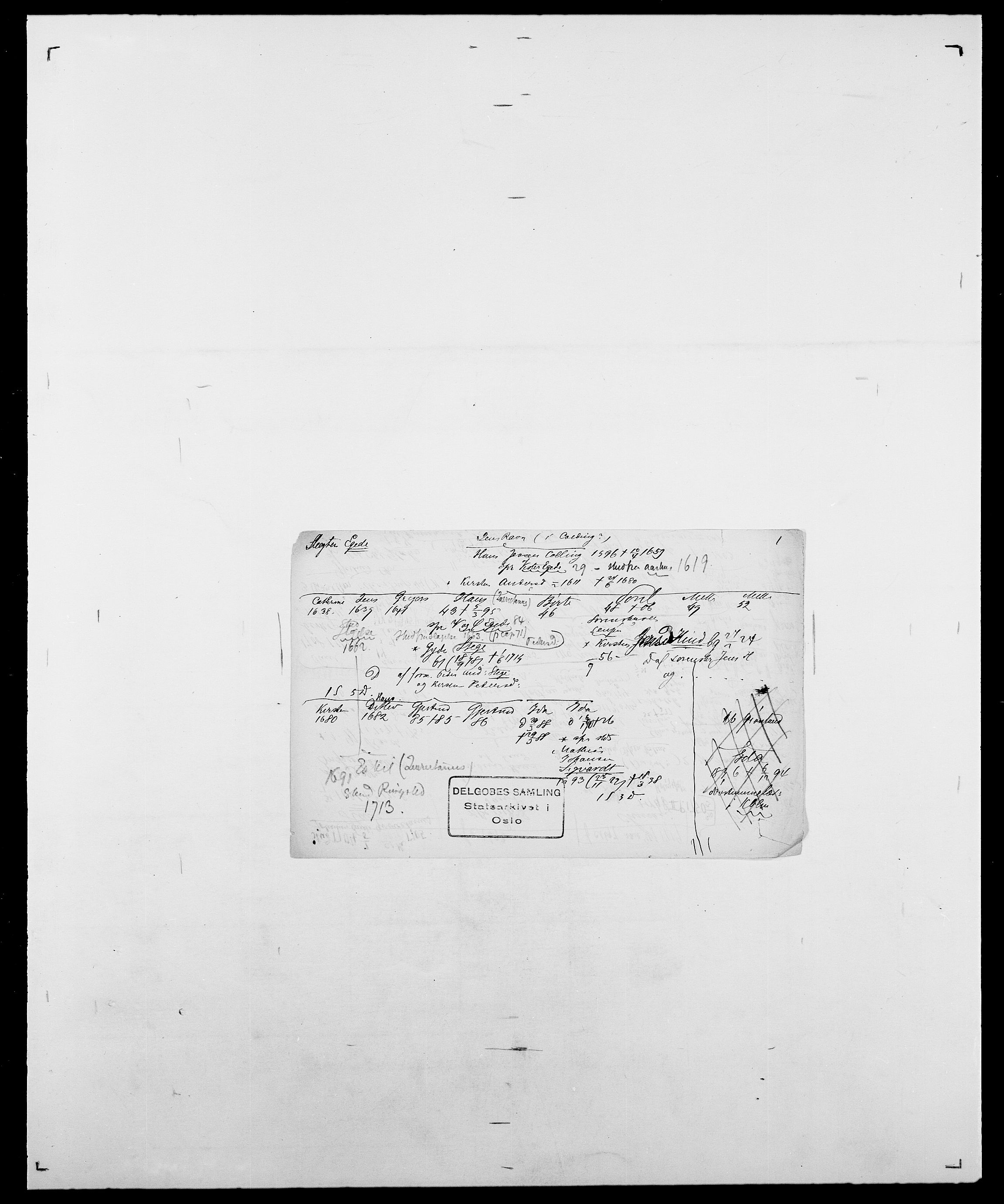 Delgobe, Charles Antoine - samling, AV/SAO-PAO-0038/D/Da/L0010: Dürendahl - Fagelund, p. 191