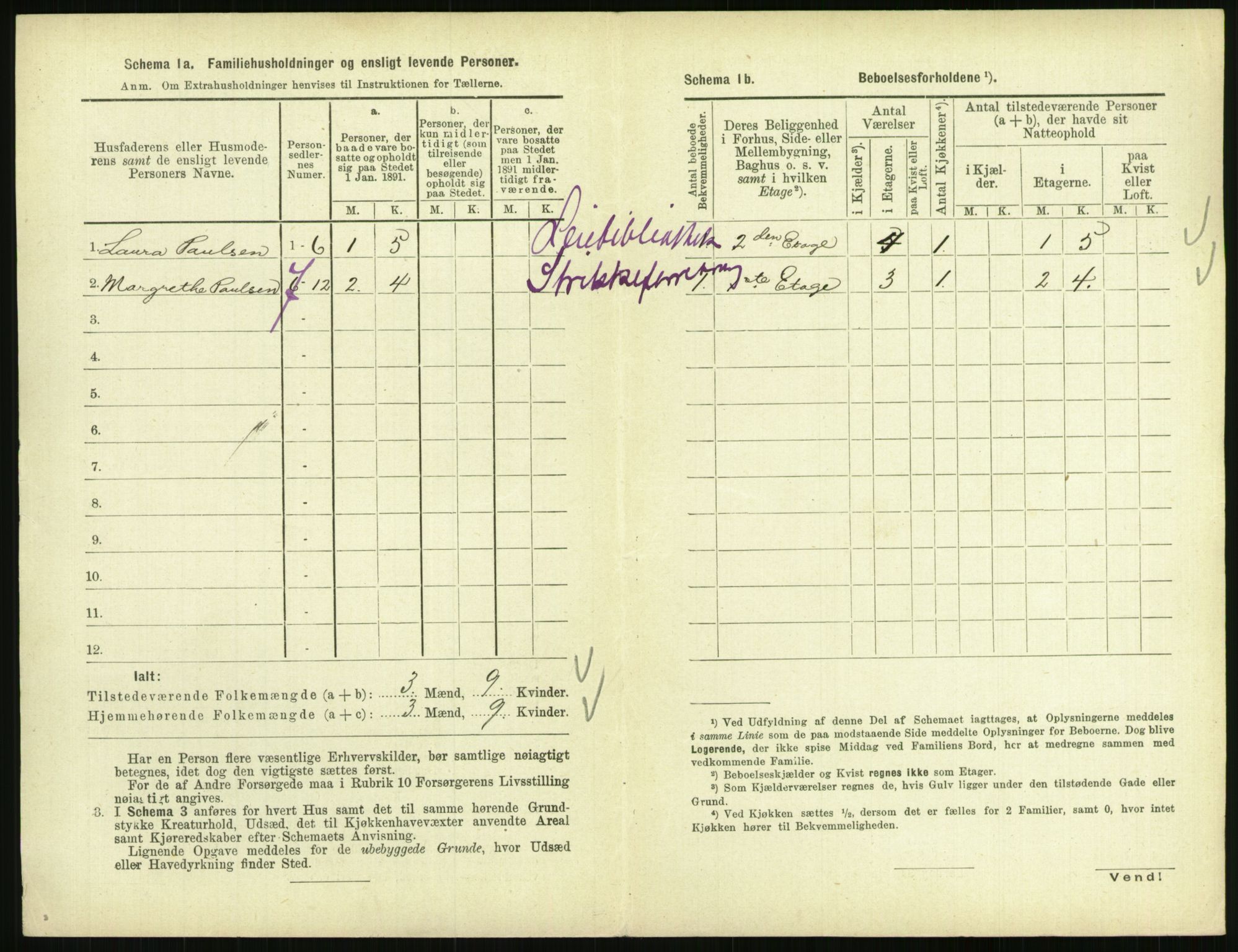 RA, 1891 census for 0801 Kragerø, 1891, p. 711