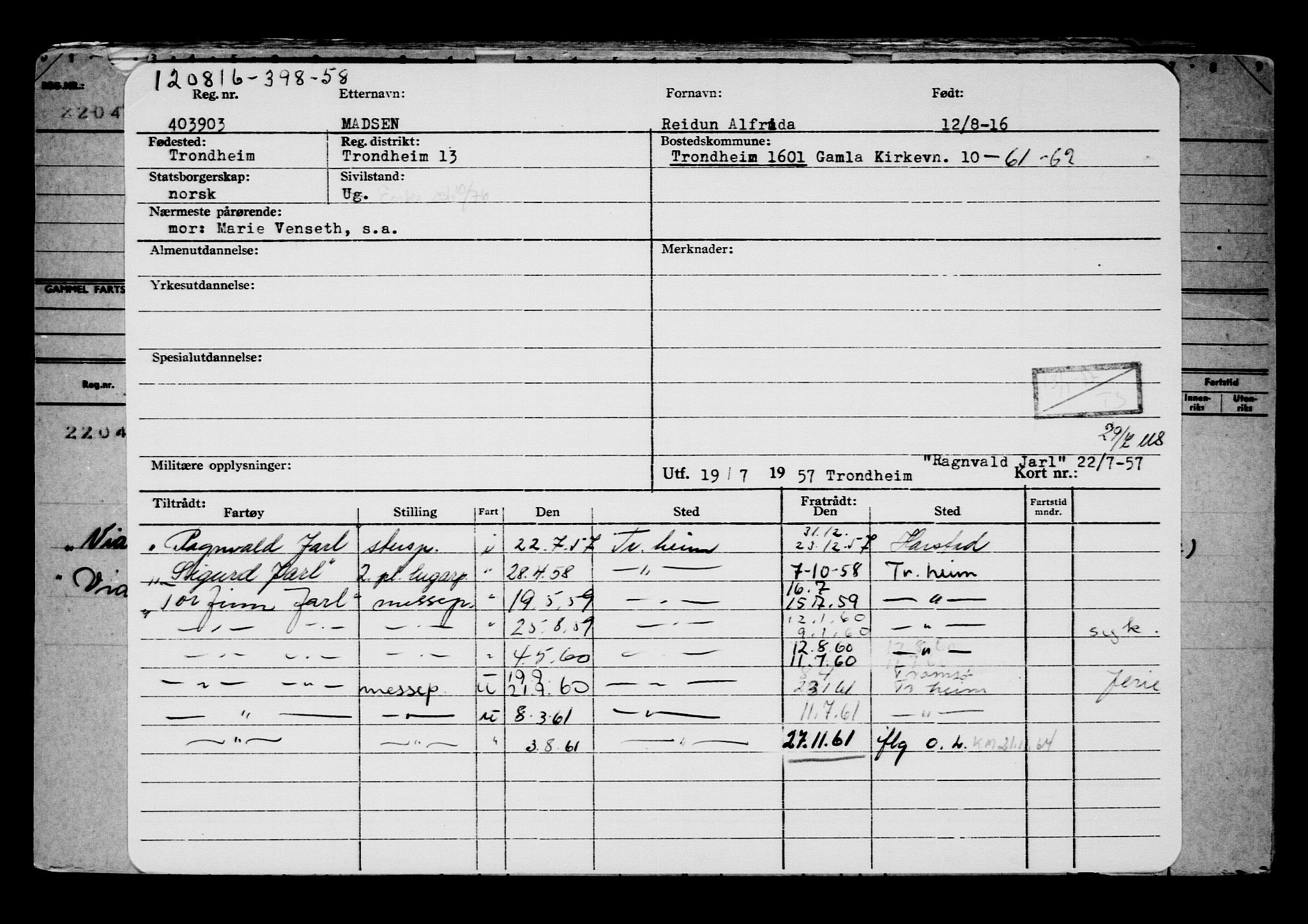 Direktoratet for sjømenn, AV/RA-S-3545/G/Gb/L0141: Hovedkort, 1916, p. 533