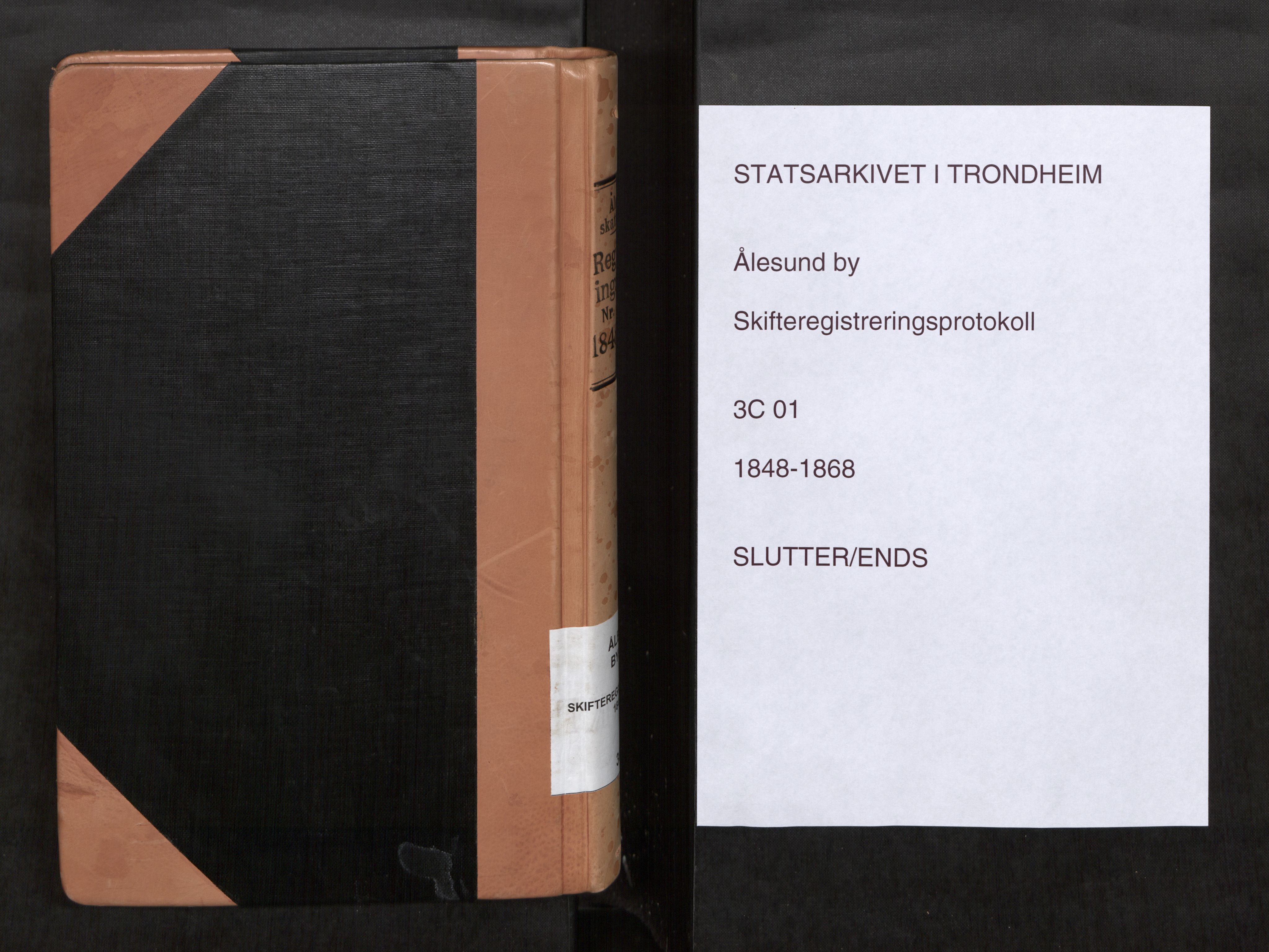 Ålesund byfogd, SAT/A-4384/0001/03/03C/L0001: Registreringsprotokoll, 1848-1868, p. 292