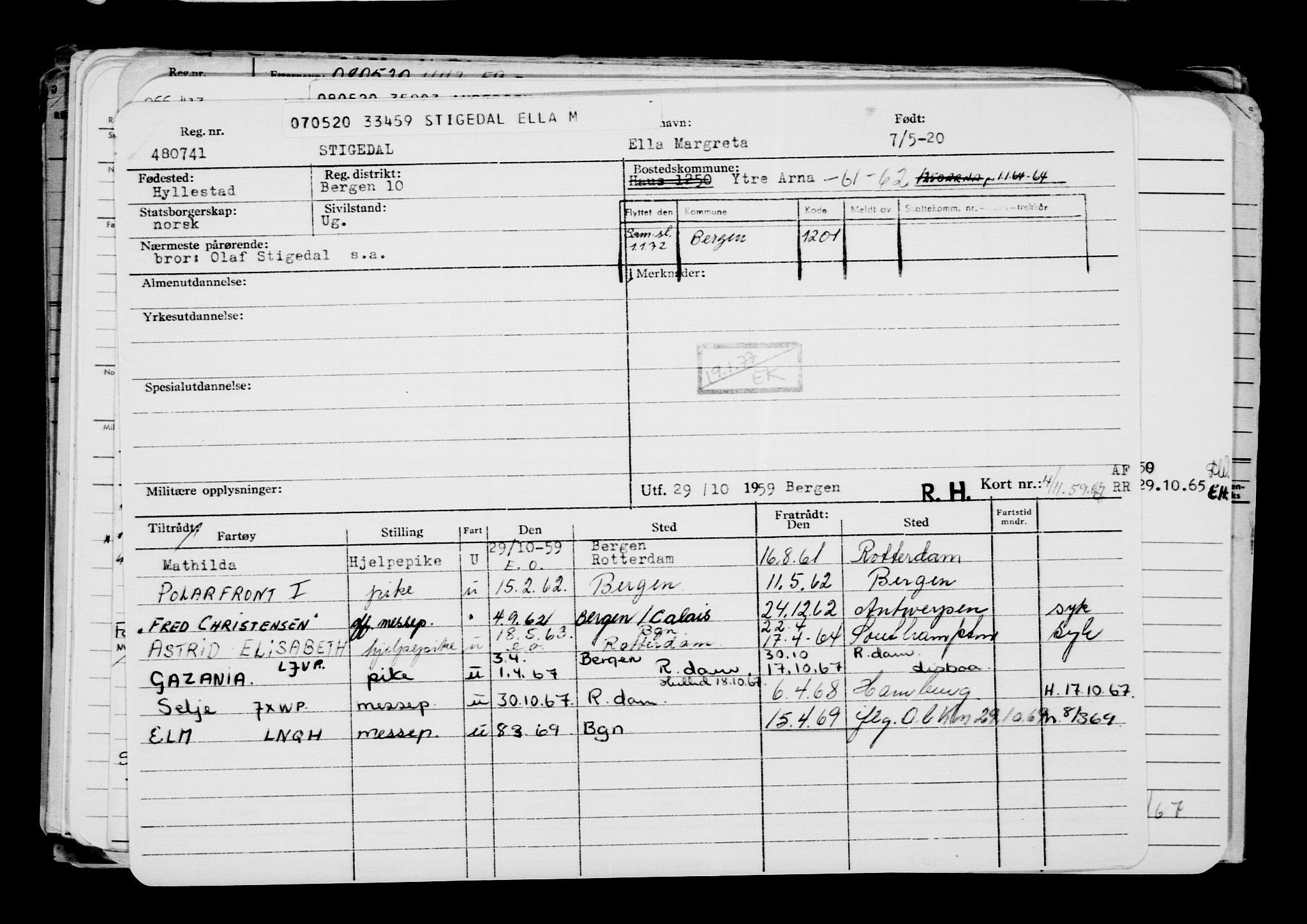 Direktoratet for sjømenn, AV/RA-S-3545/G/Gb/L0180: Hovedkort, 1920, p. 436