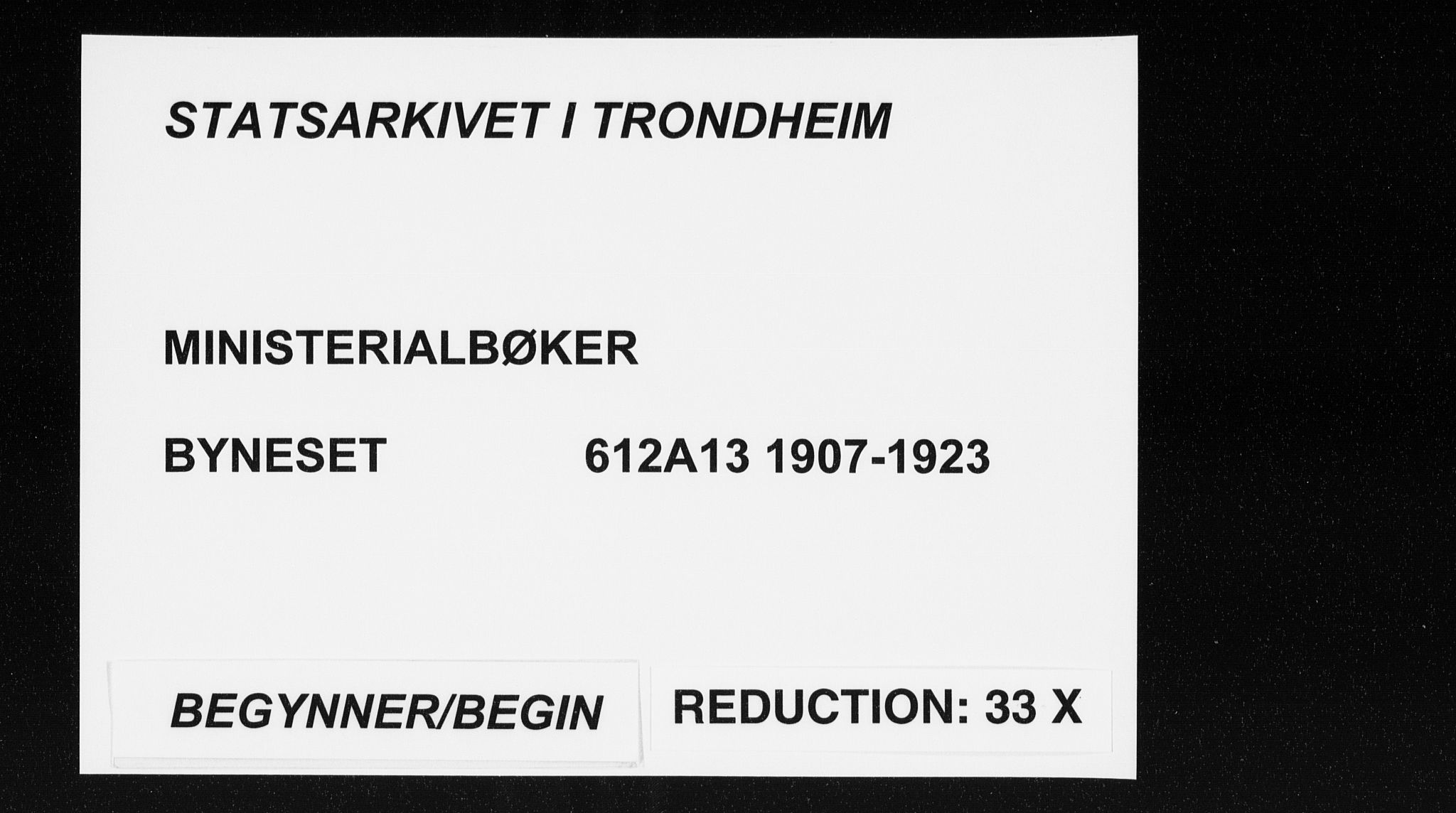 Ministerialprotokoller, klokkerbøker og fødselsregistre - Sør-Trøndelag, AV/SAT-A-1456/612/L0381: Parish register (official) no. 612A13, 1907-1923