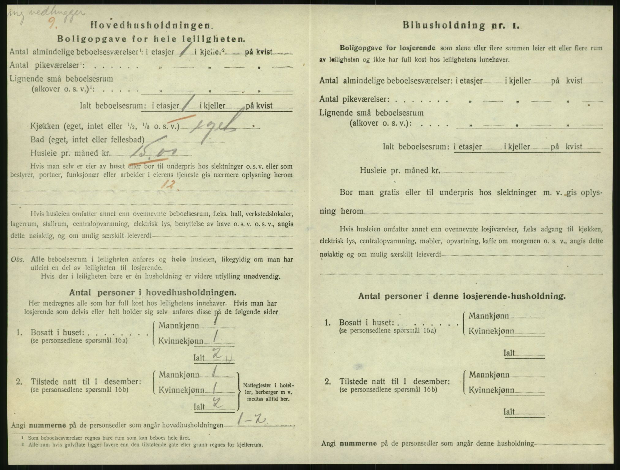 SAT, 1920 census for Levanger town, 1920, p. 1005