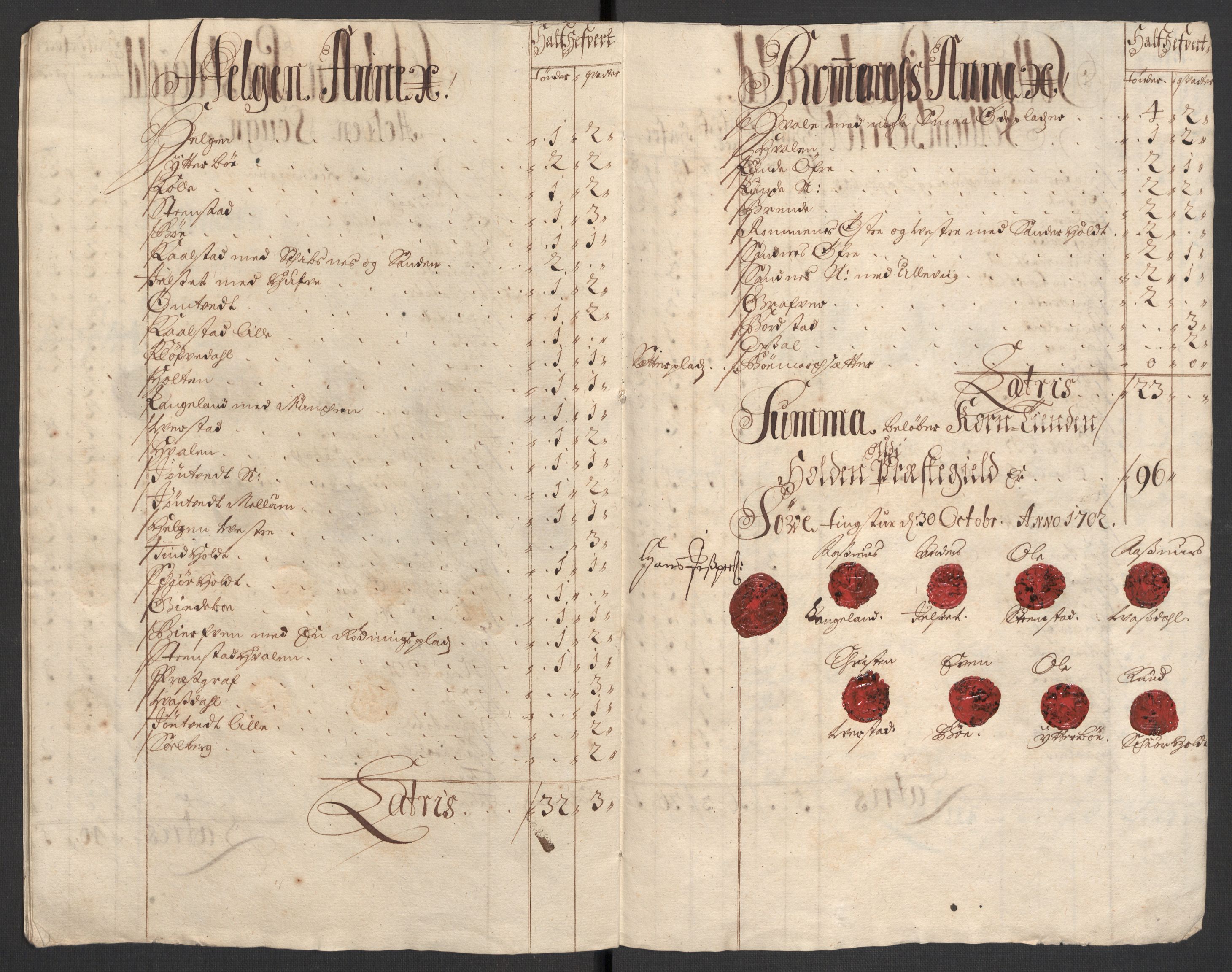 Rentekammeret inntil 1814, Reviderte regnskaper, Fogderegnskap, AV/RA-EA-4092/R36/L2106: Fogderegnskap Øvre og Nedre Telemark og Bamble, 1702, p. 35