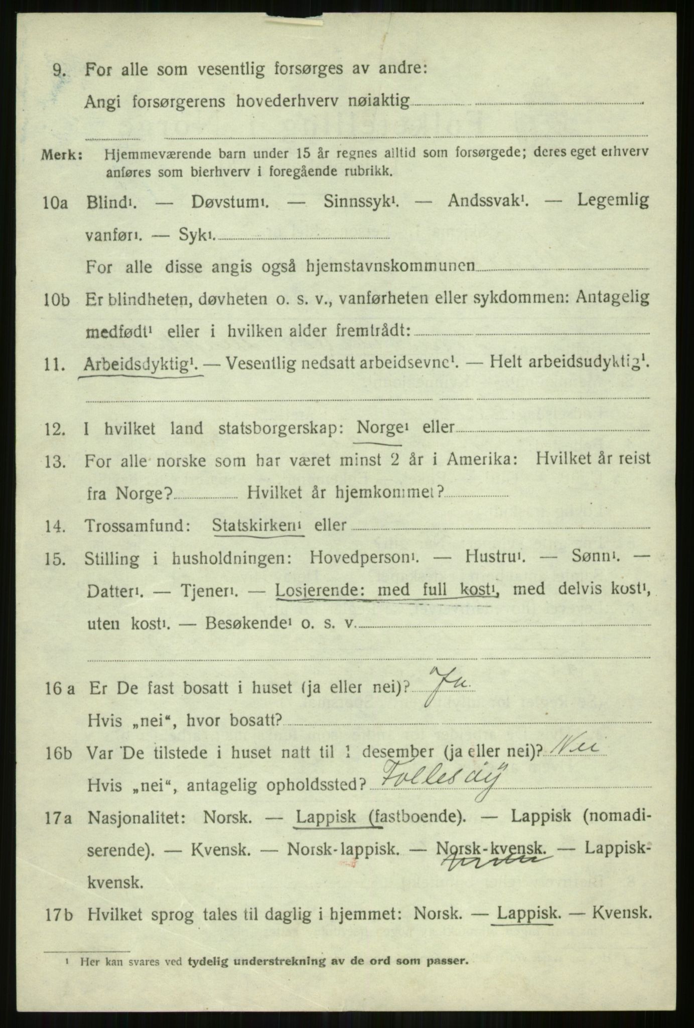 SATØ, 1920 census for Skjervøy, 1920, p. 5104